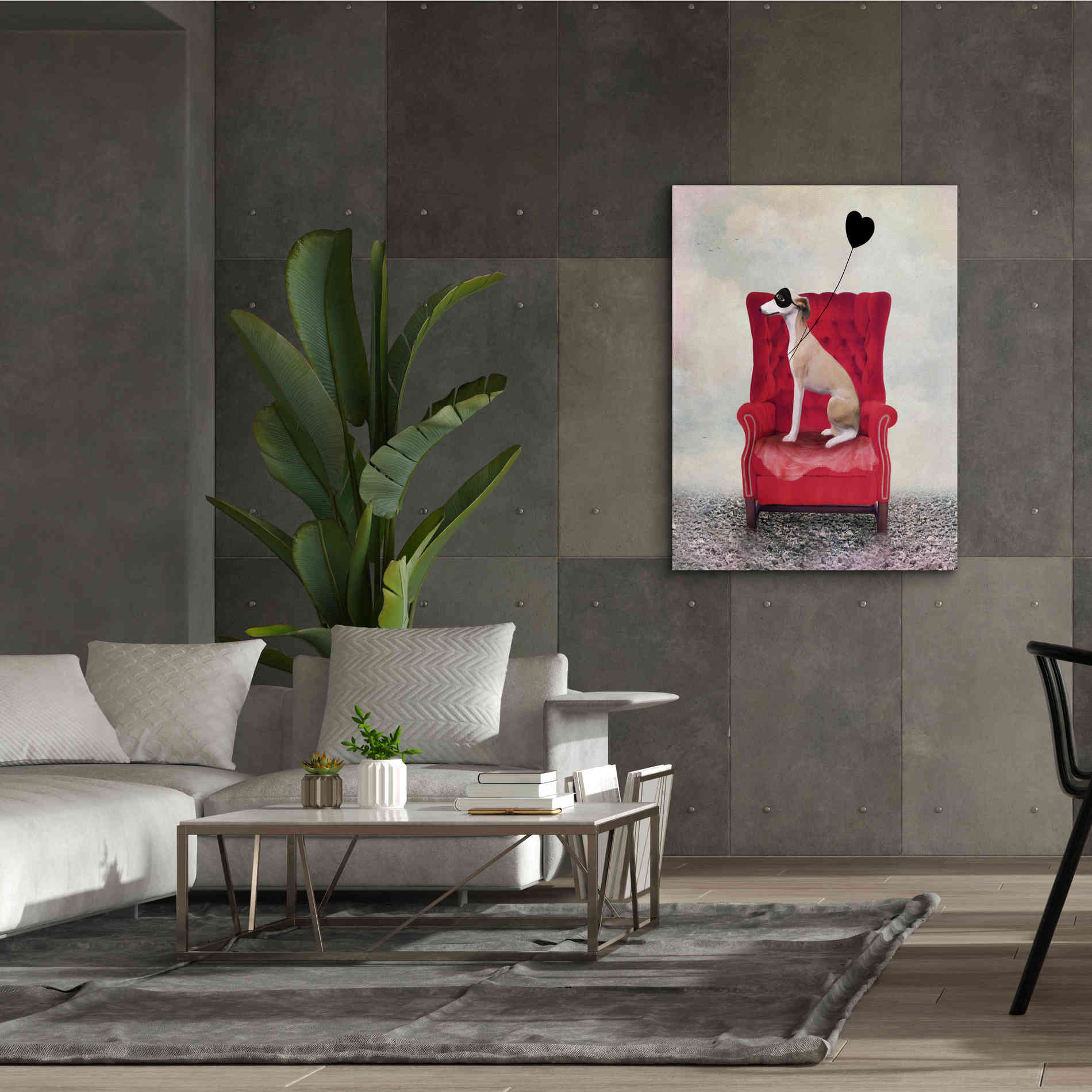 'Heathcliffe' by Art & Ghosts, Canvas Wall Art,40 x 54