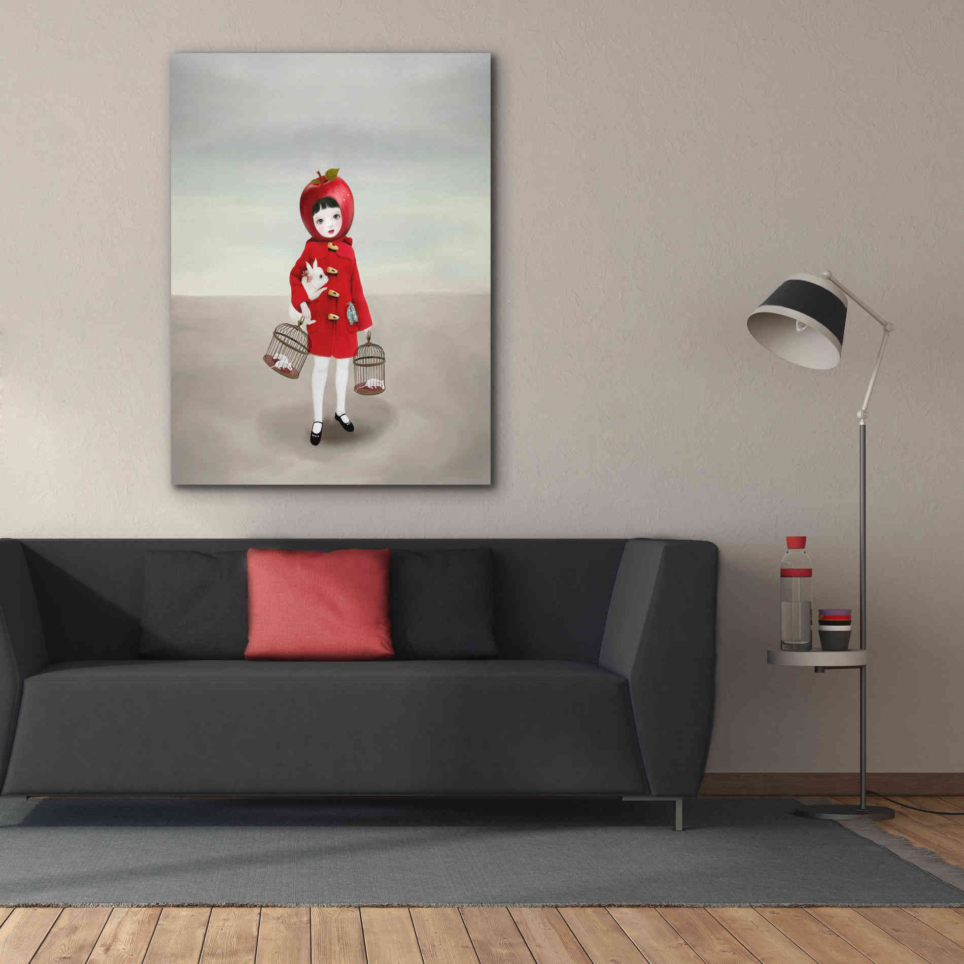 'Ruby' by Art & Ghosts, Canvas Wall Art,40 x 54