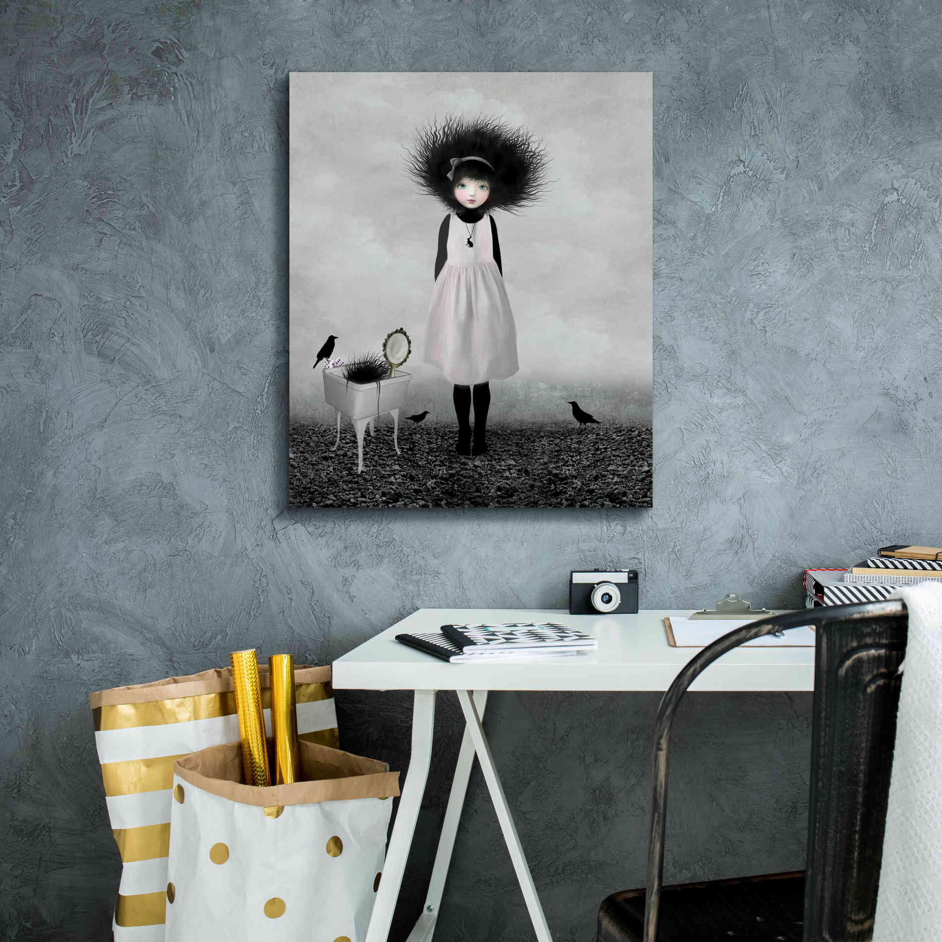 'Dulcimer' by Art & Ghosts, Canvas Wall Art,20 x 24