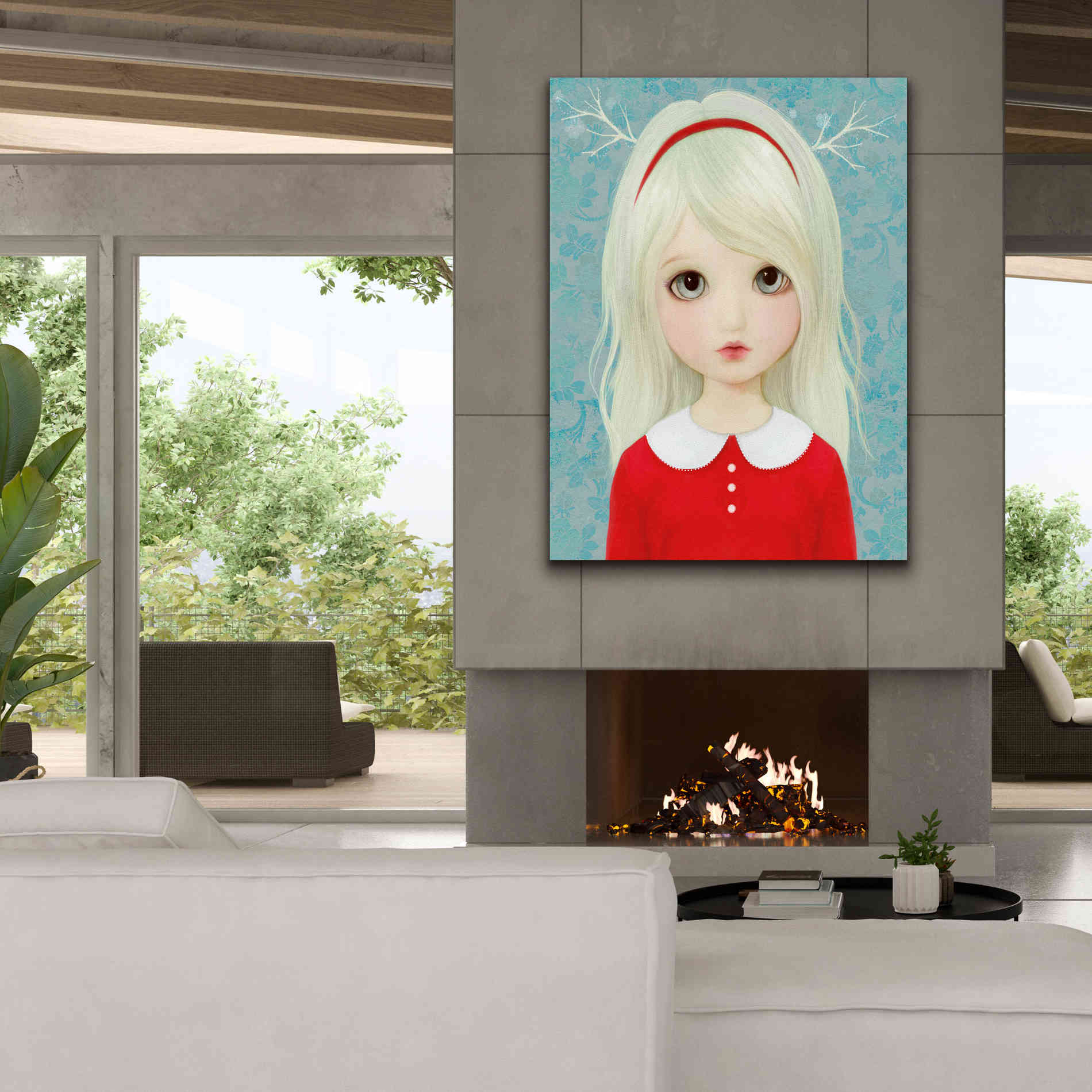 'Sylvie' by Art & Ghosts, Canvas Wall Art,40 x 54