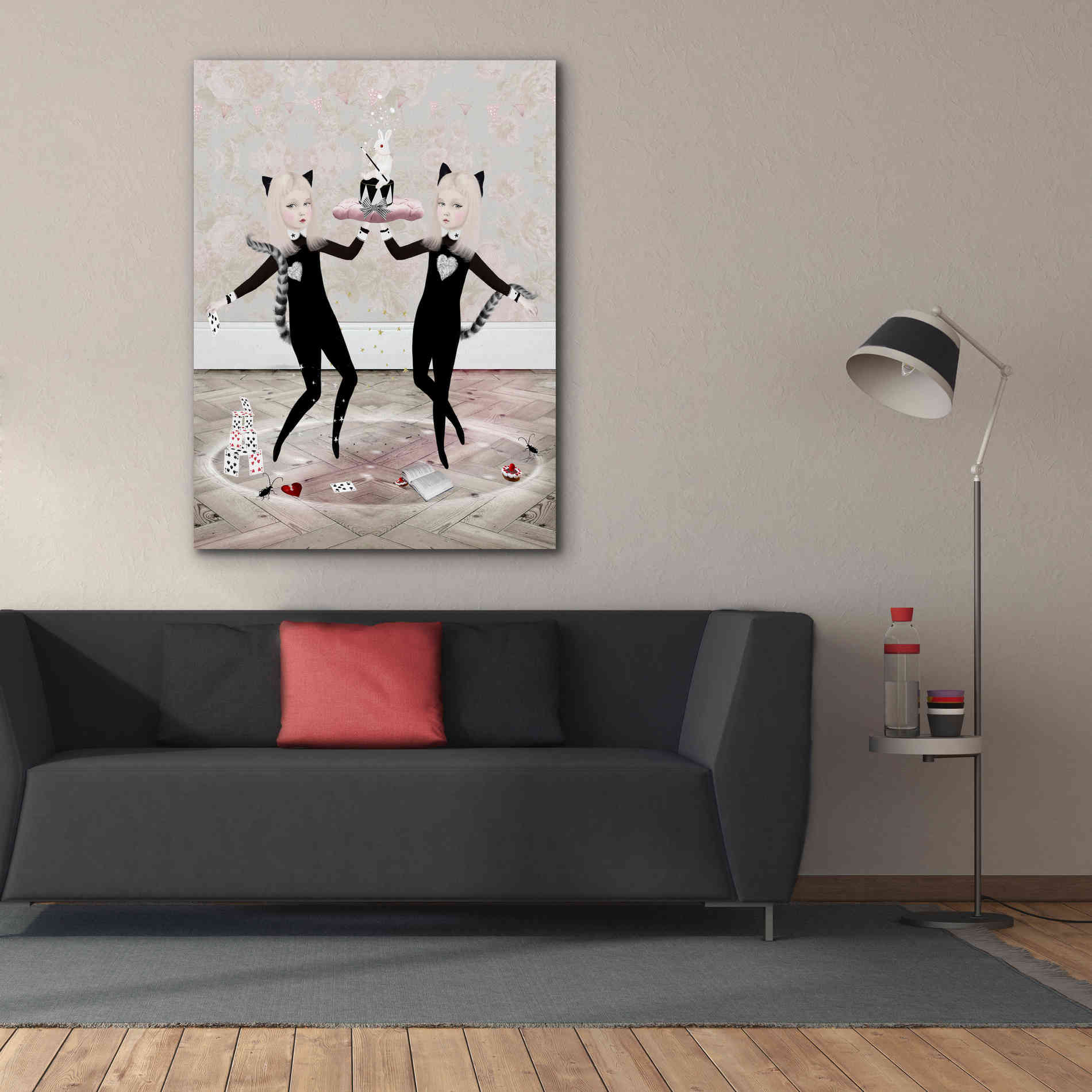 'The Newmars' by Art & Ghosts, Canvas Wall Art,40 x 54