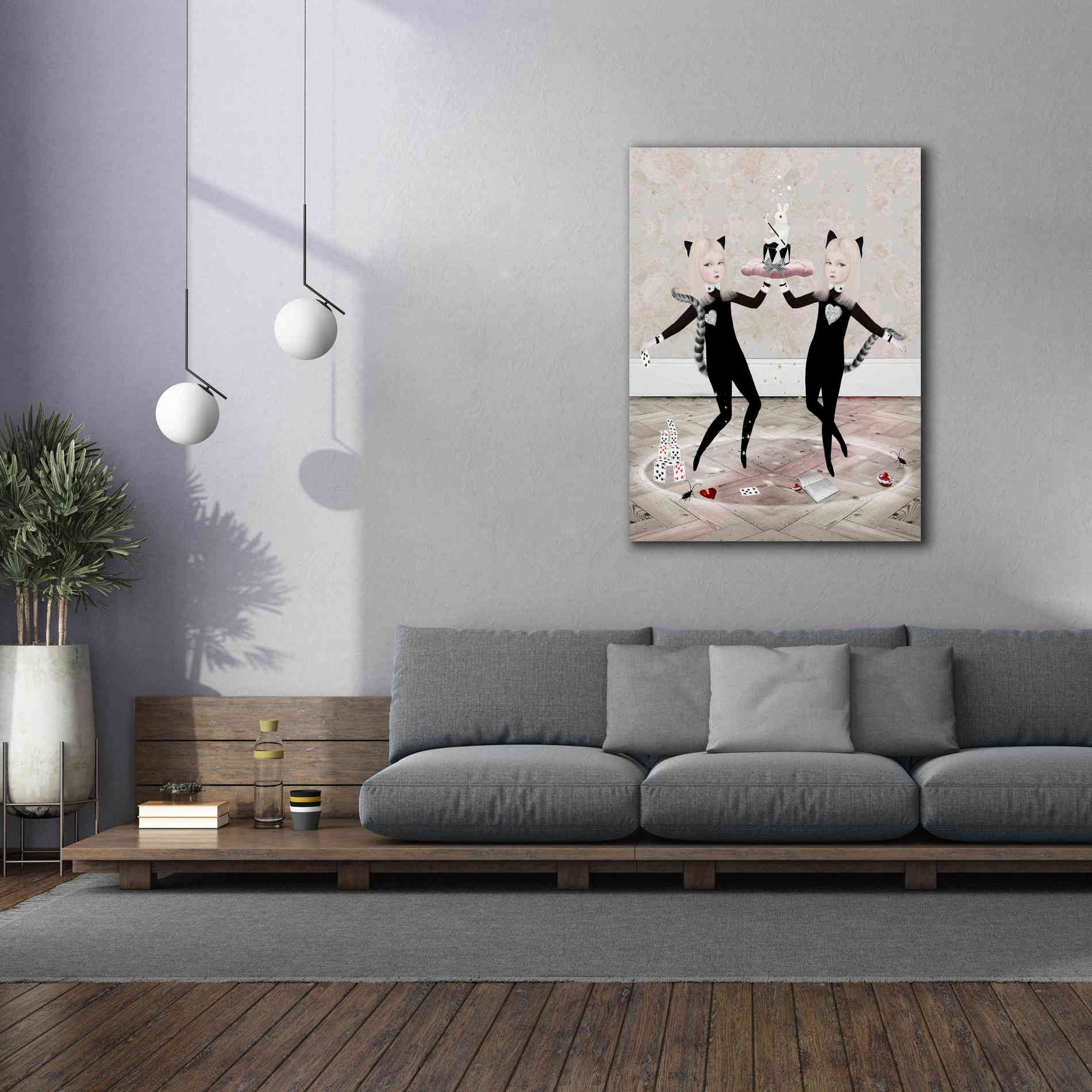 'The Newmars' by Art & Ghosts, Canvas Wall Art,40 x 54