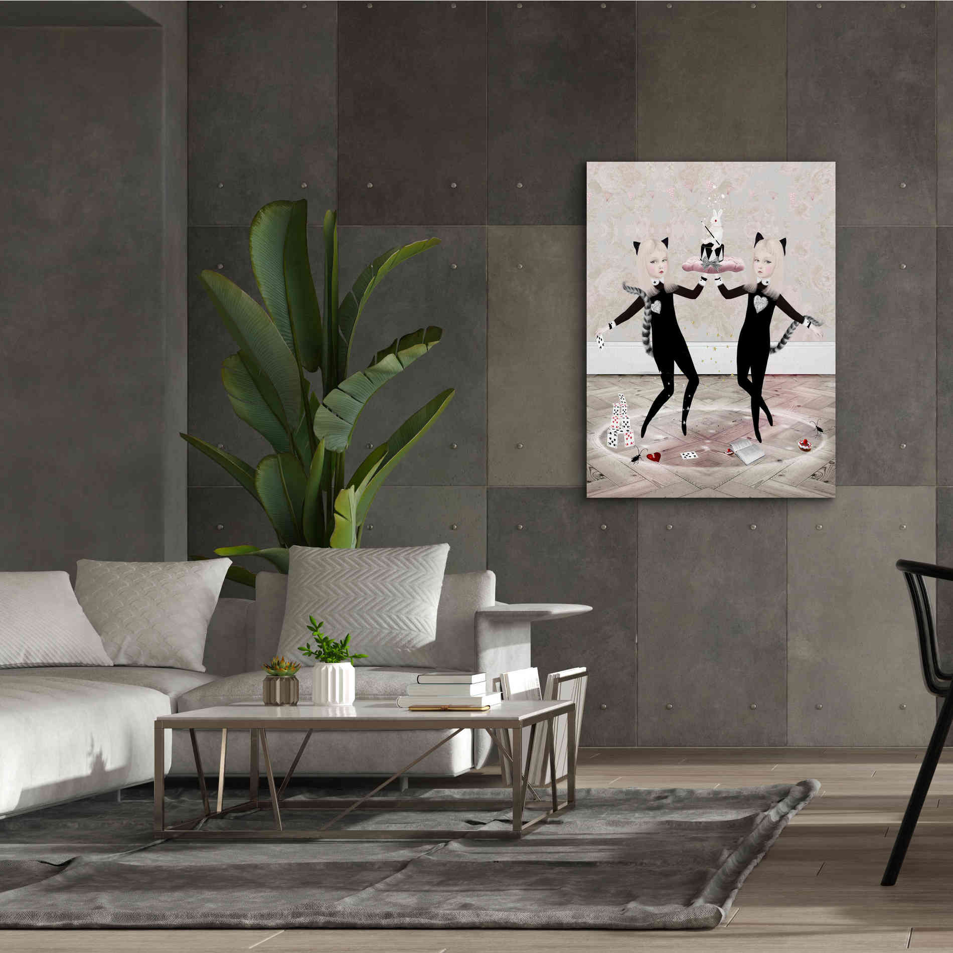 'The Newmars' by Art & Ghosts, Canvas Wall Art,40 x 54