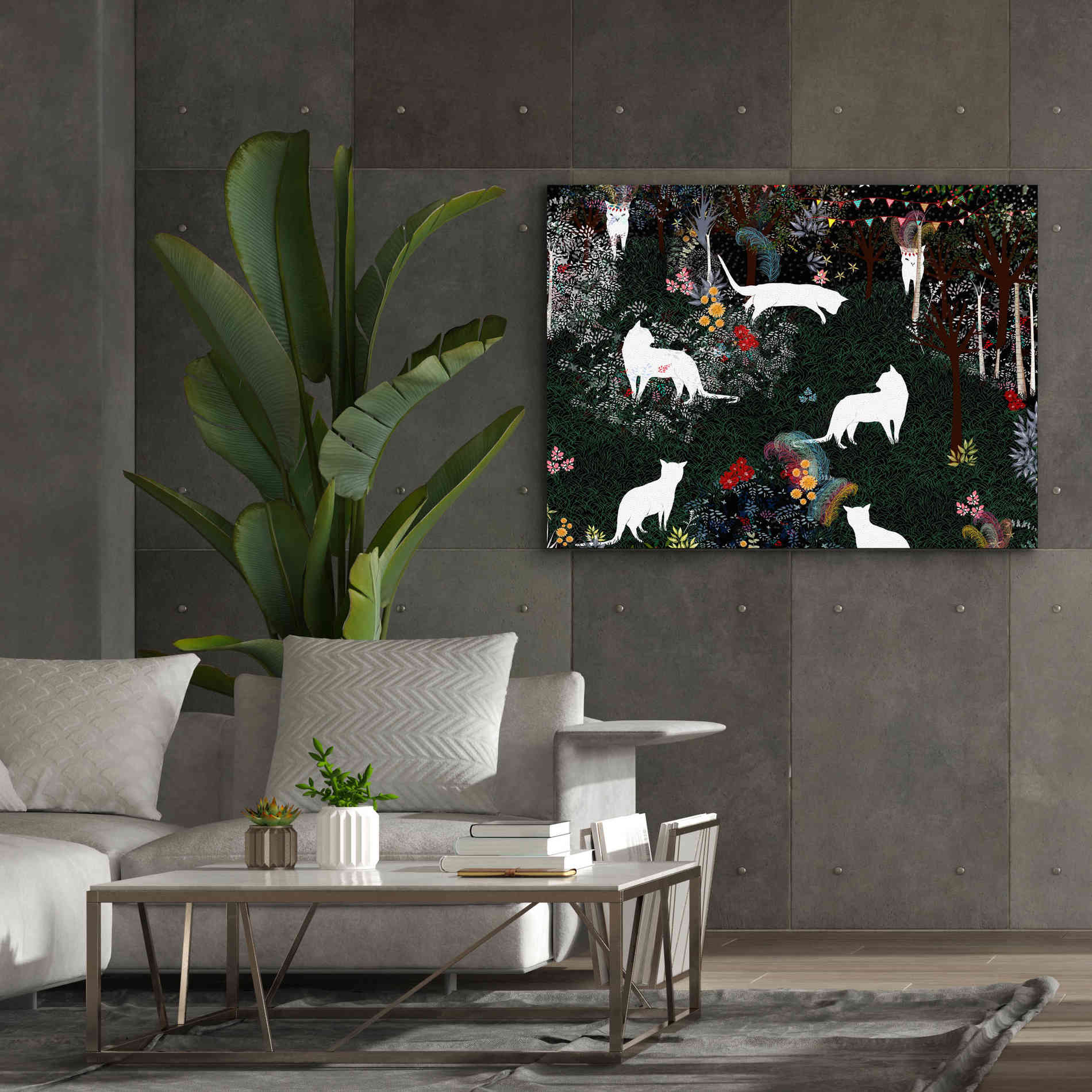 'Cat Heaven' by Art & Ghosts, Canvas Wall Art,54 x 40