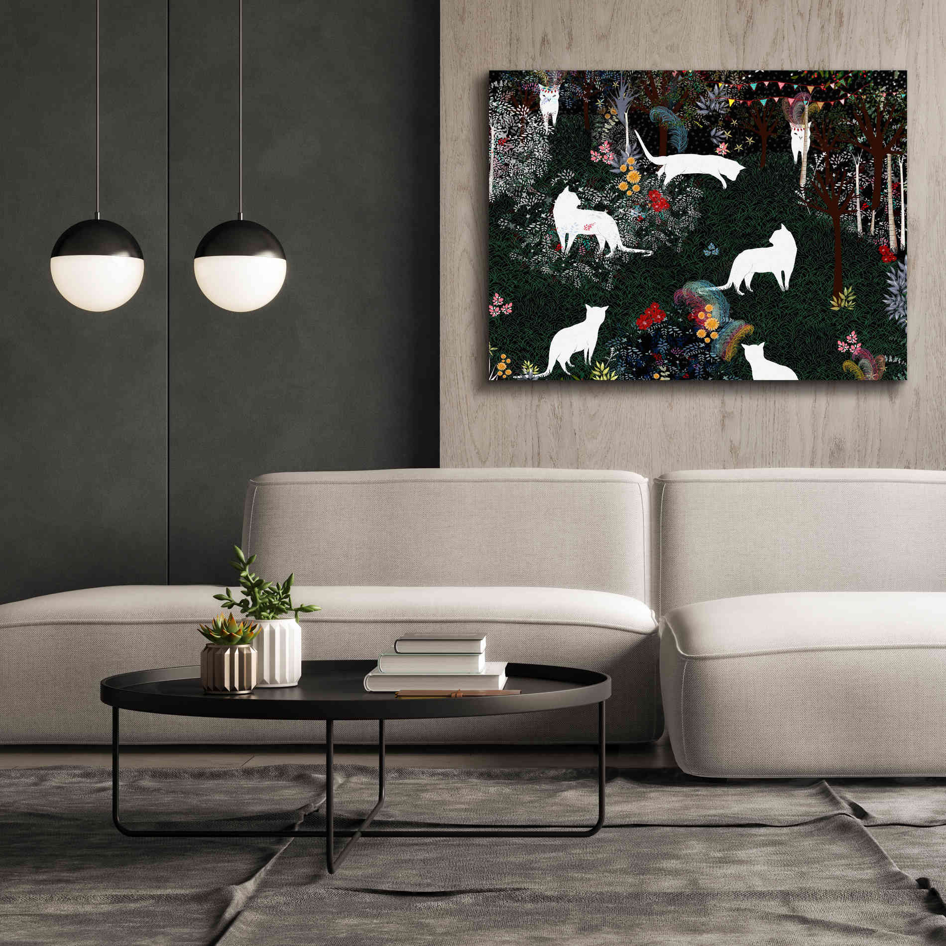 'Cat Heaven' by Art & Ghosts, Canvas Wall Art,54 x 40