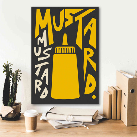 Image of 'Kitchen Mustard' by Ayse, Canvas Wall Art,18 x 26