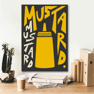 'Kitchen Mustard' by Ayse, Canvas Wall Art,18 x 26