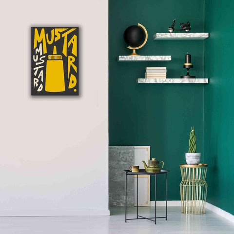 Image of 'Kitchen Mustard' by Ayse, Canvas Wall Art,18 x 26