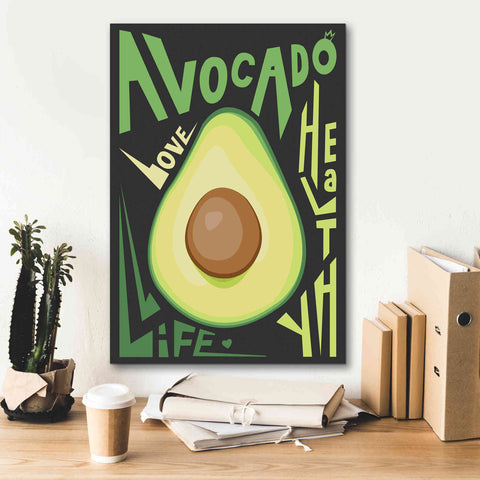 Image of 'Kitchen Avocado' by Ayse, Canvas Wall Art,18 x 26