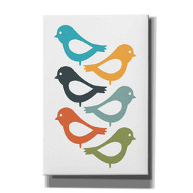 'Playful Birds' by Ayse, Canvas Wall Art