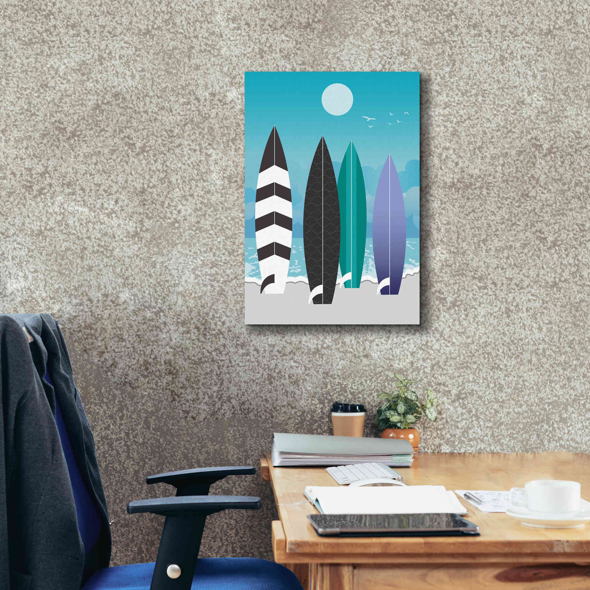 'Surfboards' by Ayse, Canvas Wall Art,18 x 26