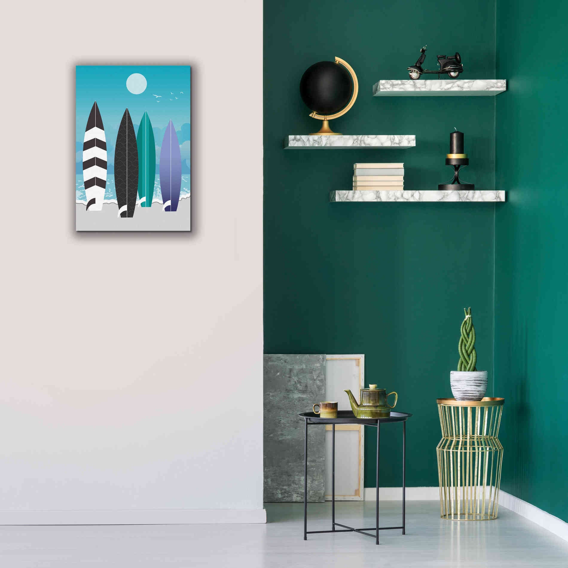 'Surfboards' by Ayse, Canvas Wall Art,18 x 26