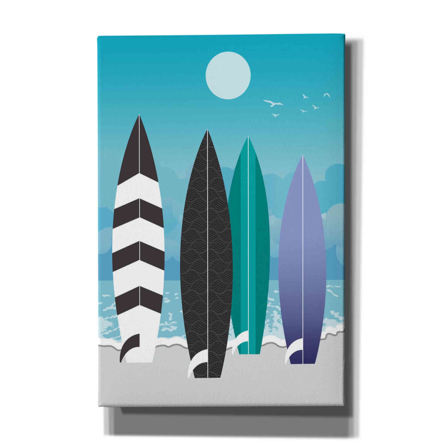 'Surfboards' by Ayse, Canvas Wall Art