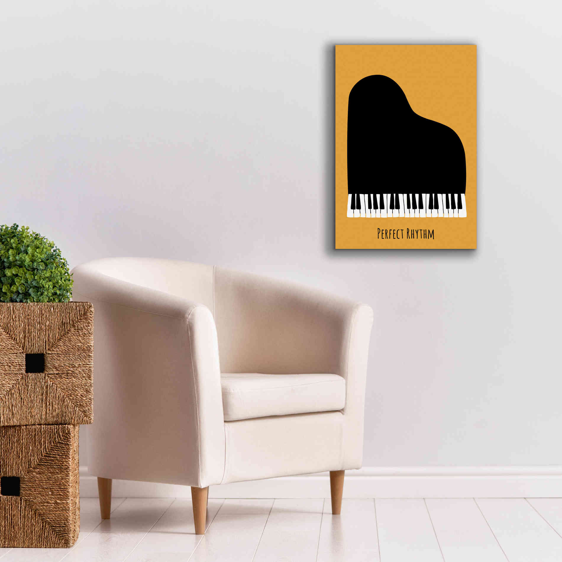 'Piano' by Ayse, Canvas Wall Art,18 x 26