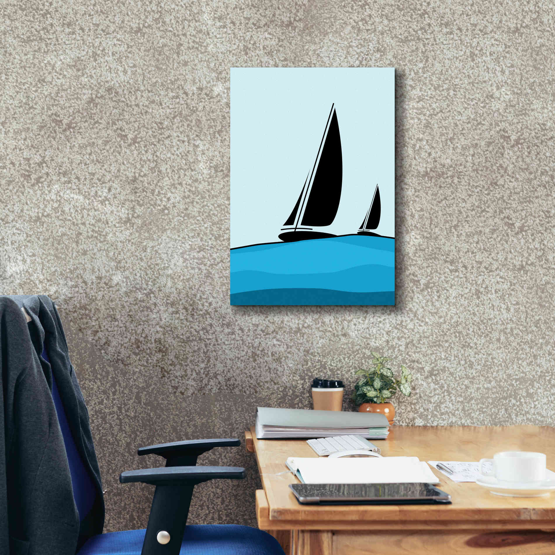 'Sailing' by Ayse, Canvas Wall Art,18 x 26