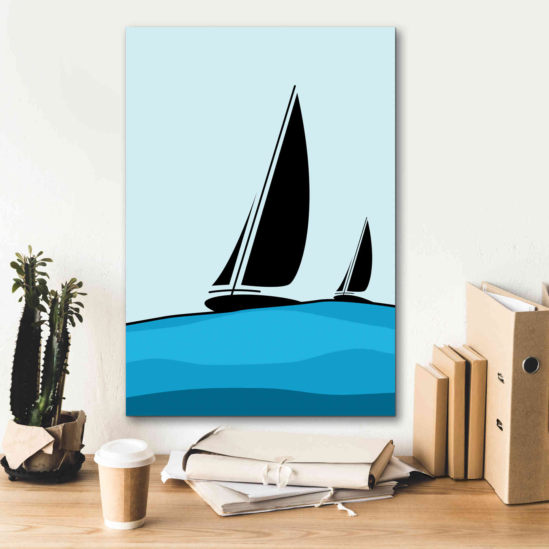 'Sailing' by Ayse, Canvas Wall Art,18 x 26