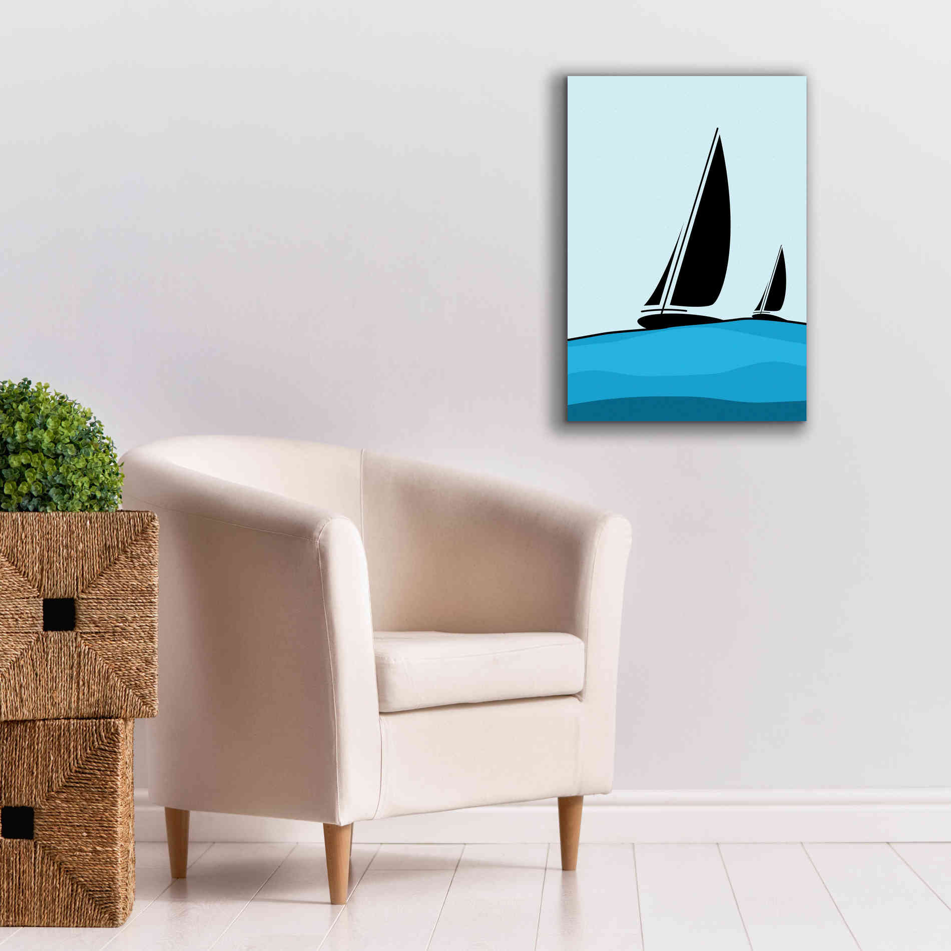 'Sailing' by Ayse, Canvas Wall Art,18 x 26