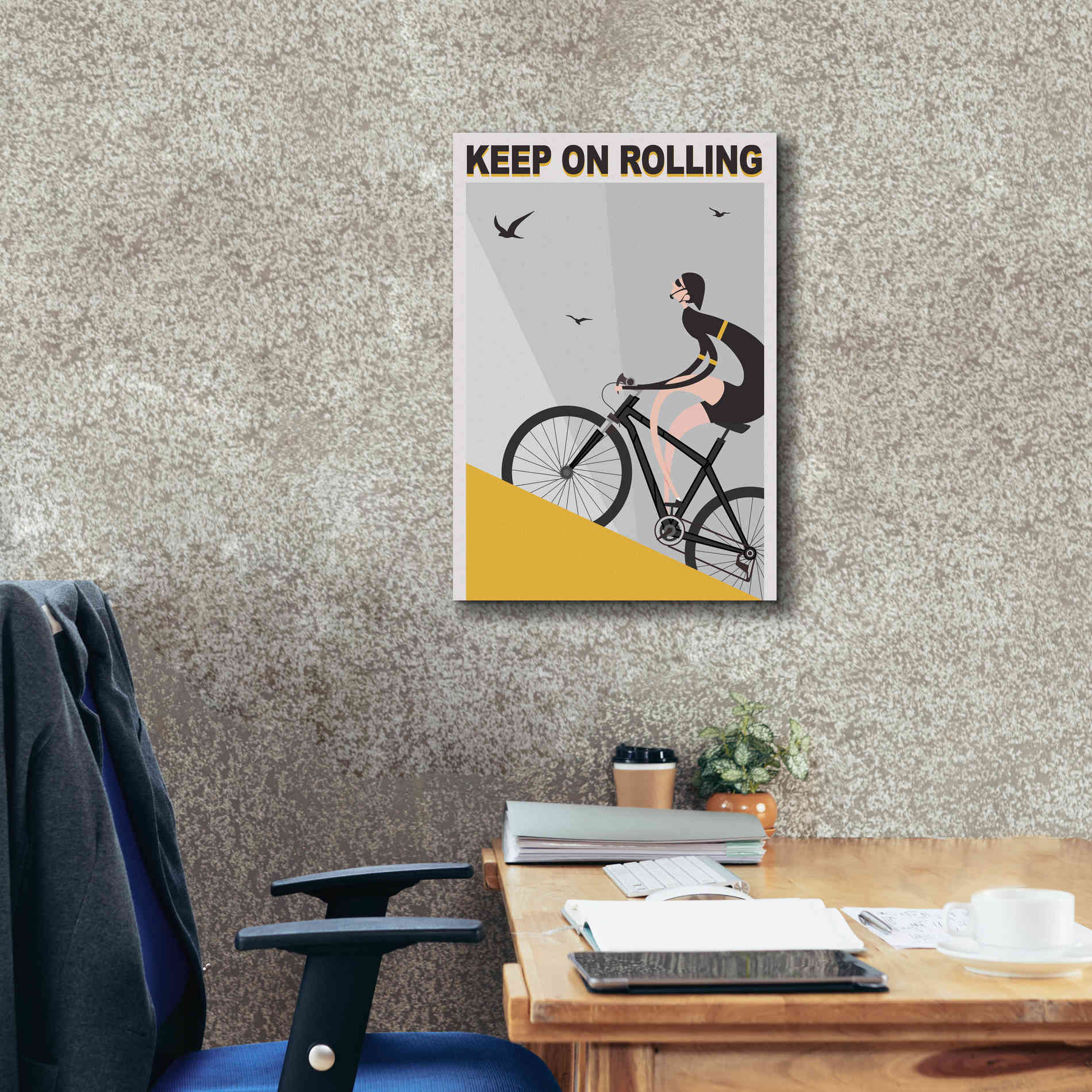 'Keel On Rolling' by Ayse, Canvas Wall Art,18 x 26