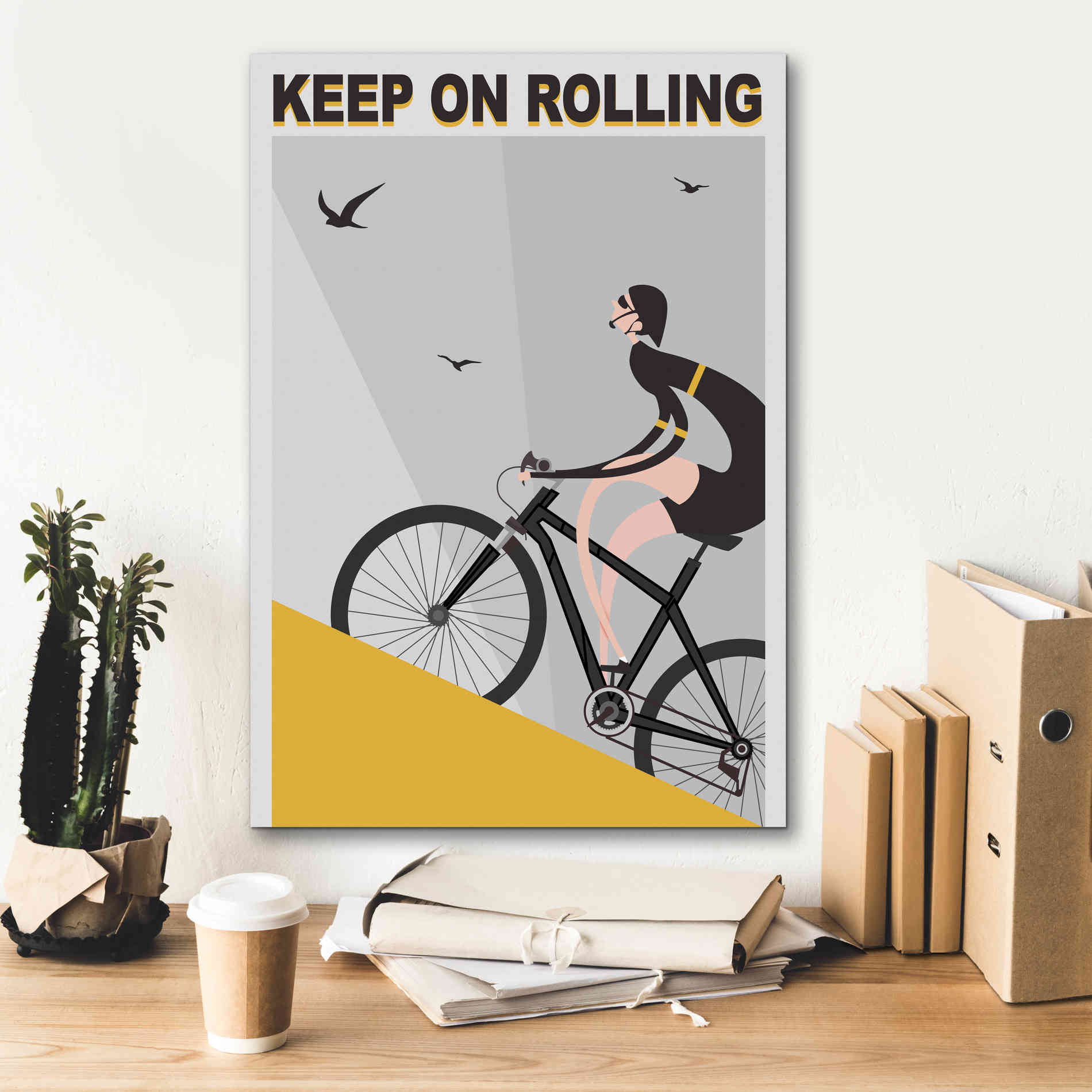 'Keel On Rolling' by Ayse, Canvas Wall Art,18 x 26
