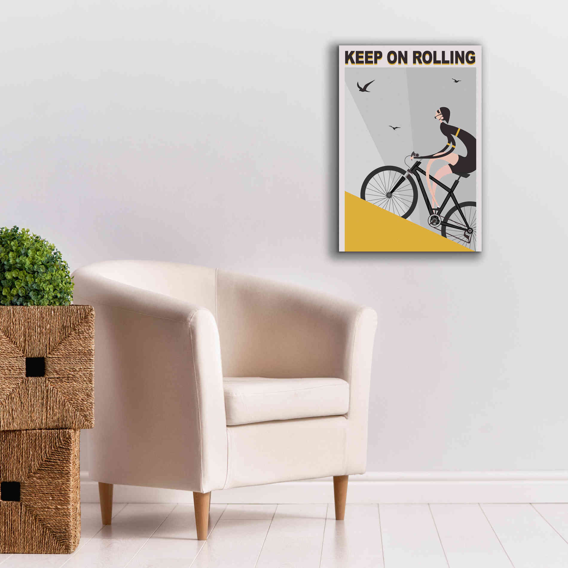 'Keel On Rolling' by Ayse, Canvas Wall Art,18 x 26