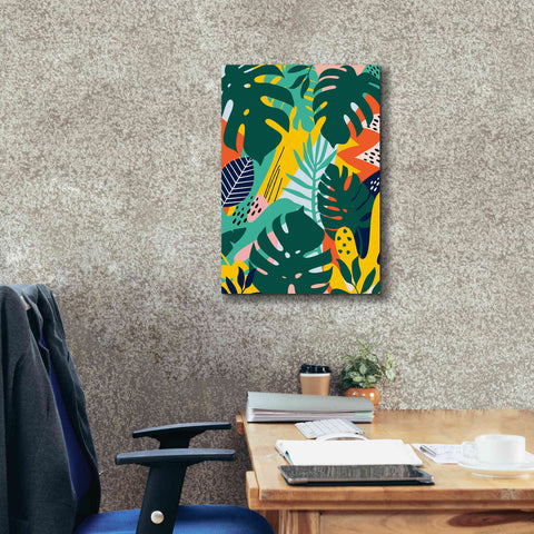 Image of 'Tropical Leaves One' by Ayse, Canvas Wall Art,18 x 26