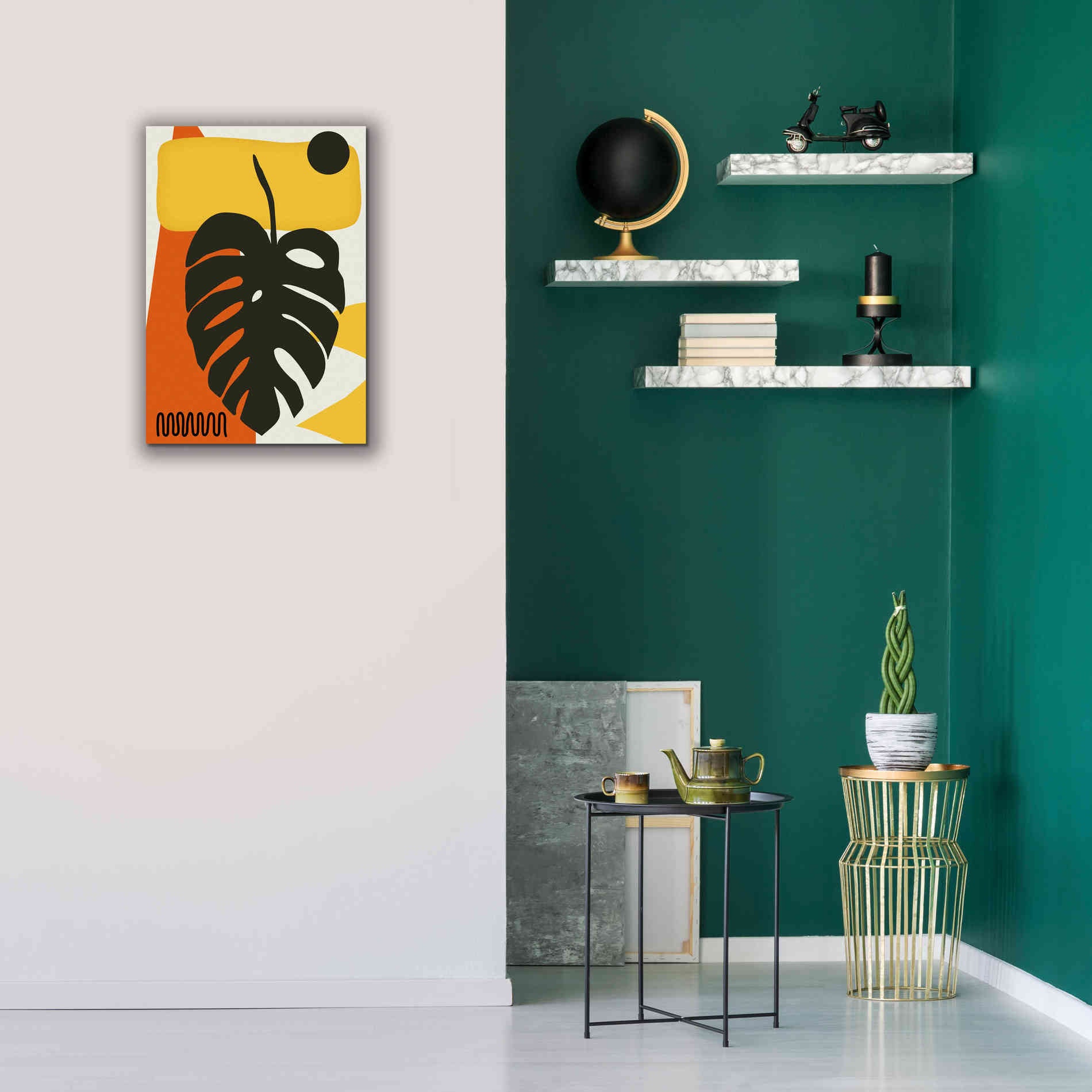 'Tropical Leaves Two' by Ayse, Canvas Wall Art,18 x 26