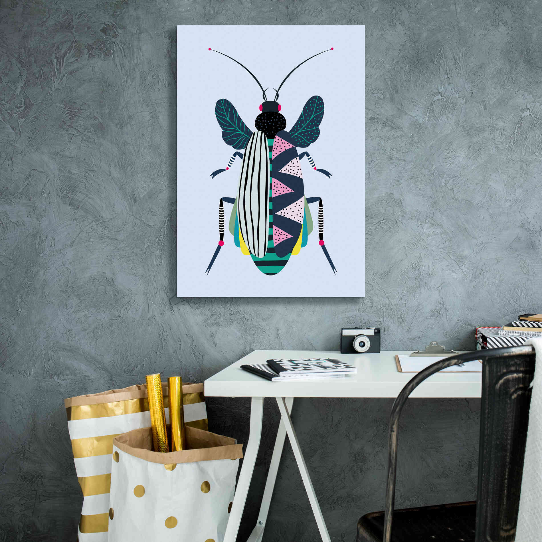 'Beetle' by Ayse, Canvas Wall Art,18 x 26
