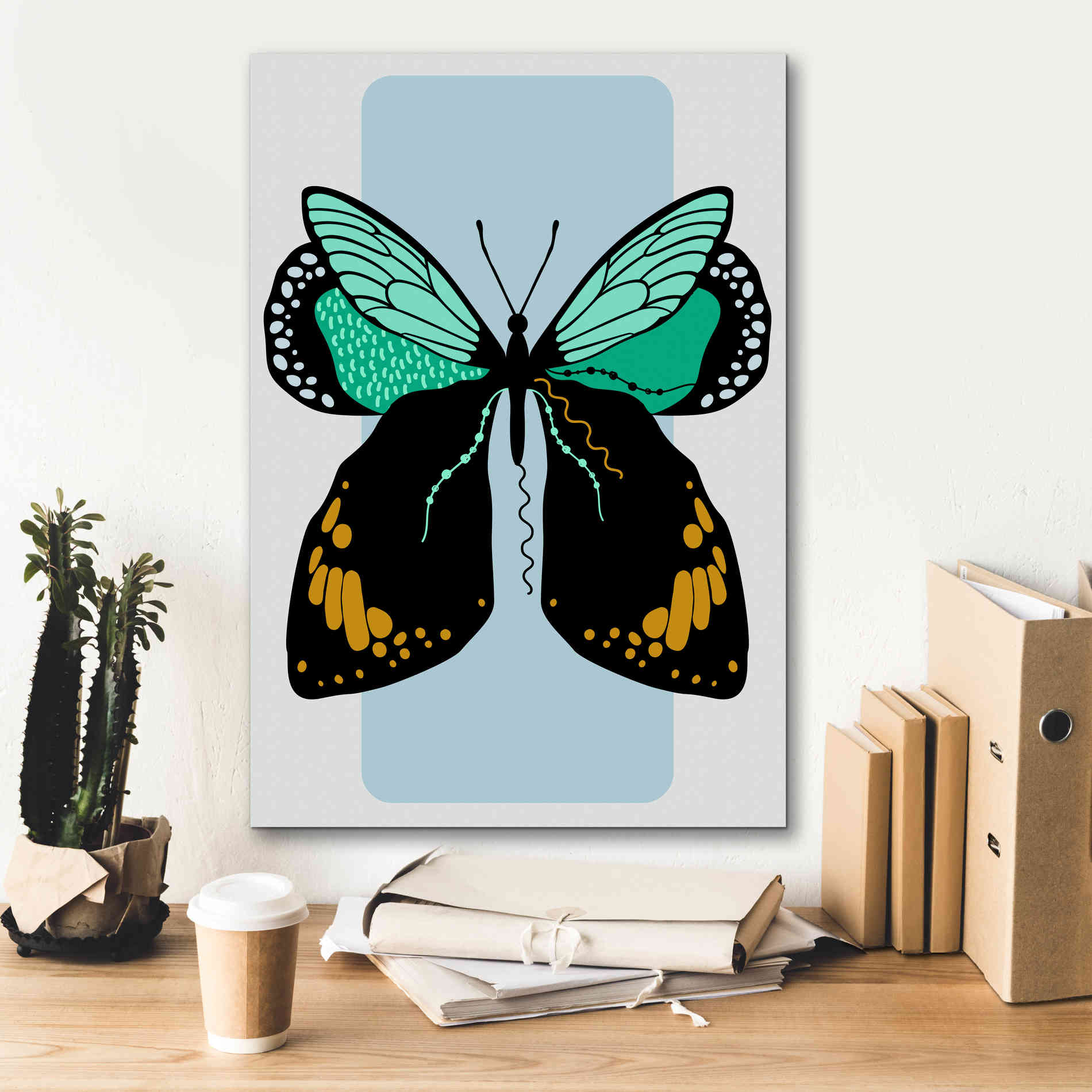 'Butterfly' by Ayse, Canvas Wall Art,18 x 26