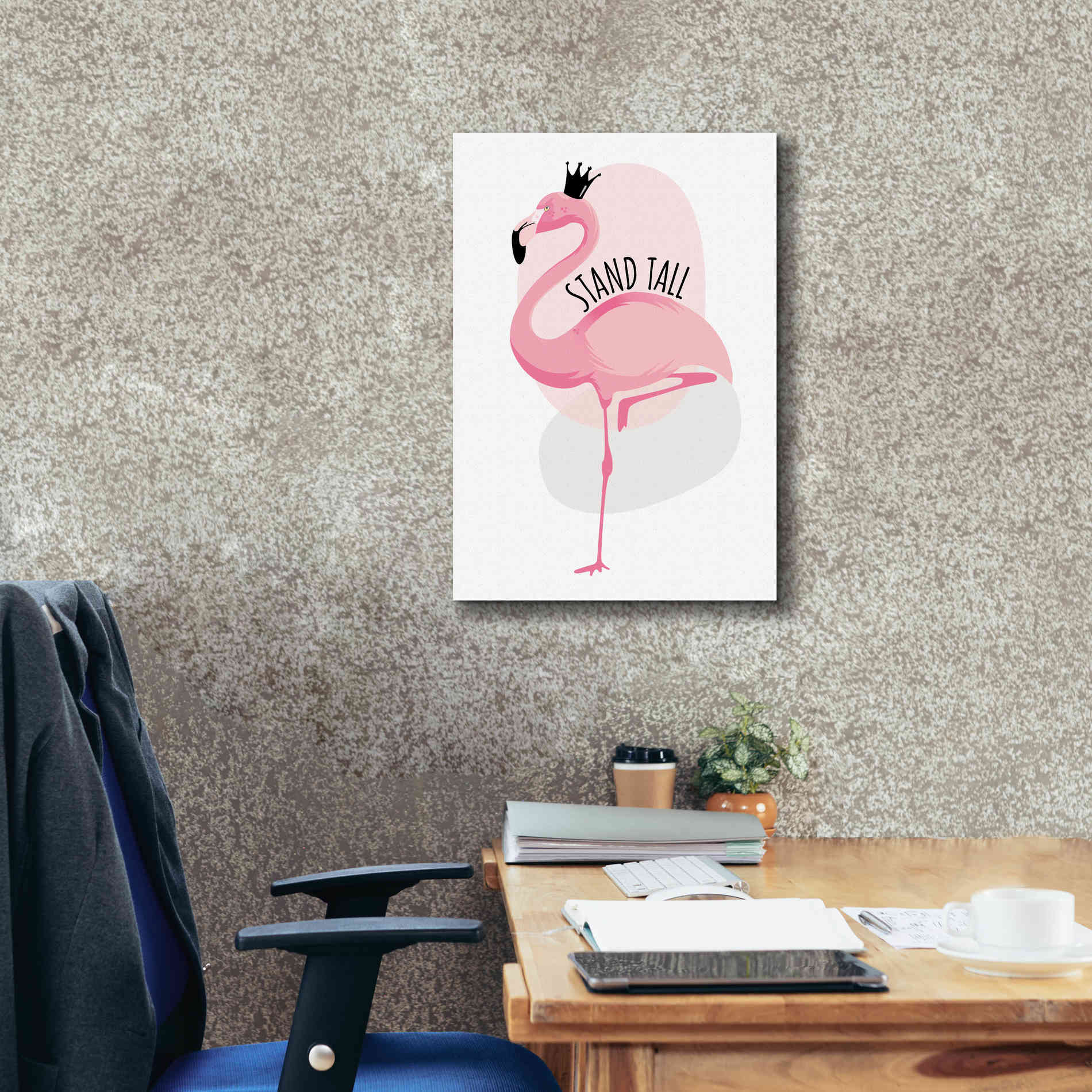 'Flamingo' by Ayse, Canvas Wall Art,18 x 26