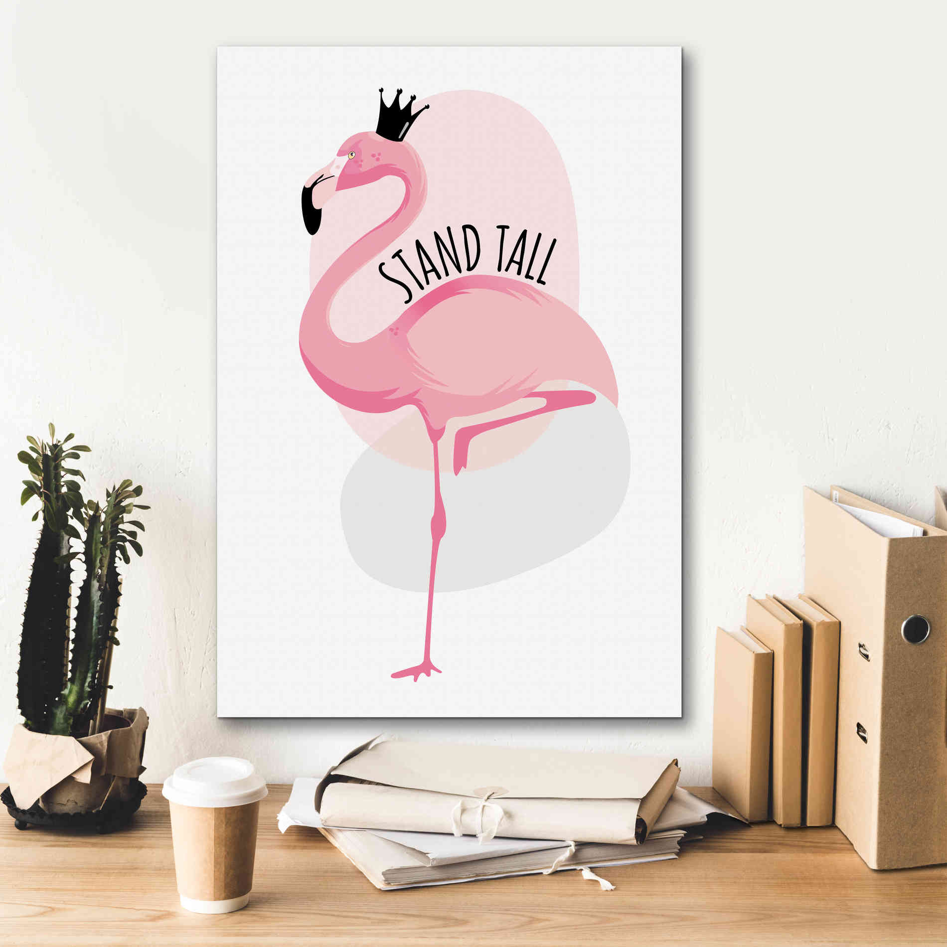 'Flamingo' by Ayse, Canvas Wall Art,18 x 26