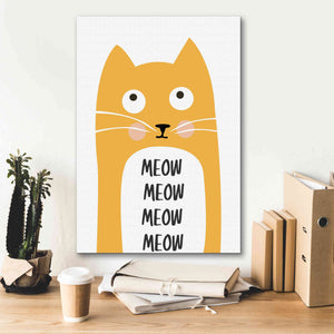 'Meow' by Ayse, Canvas Wall Art,18 x 26