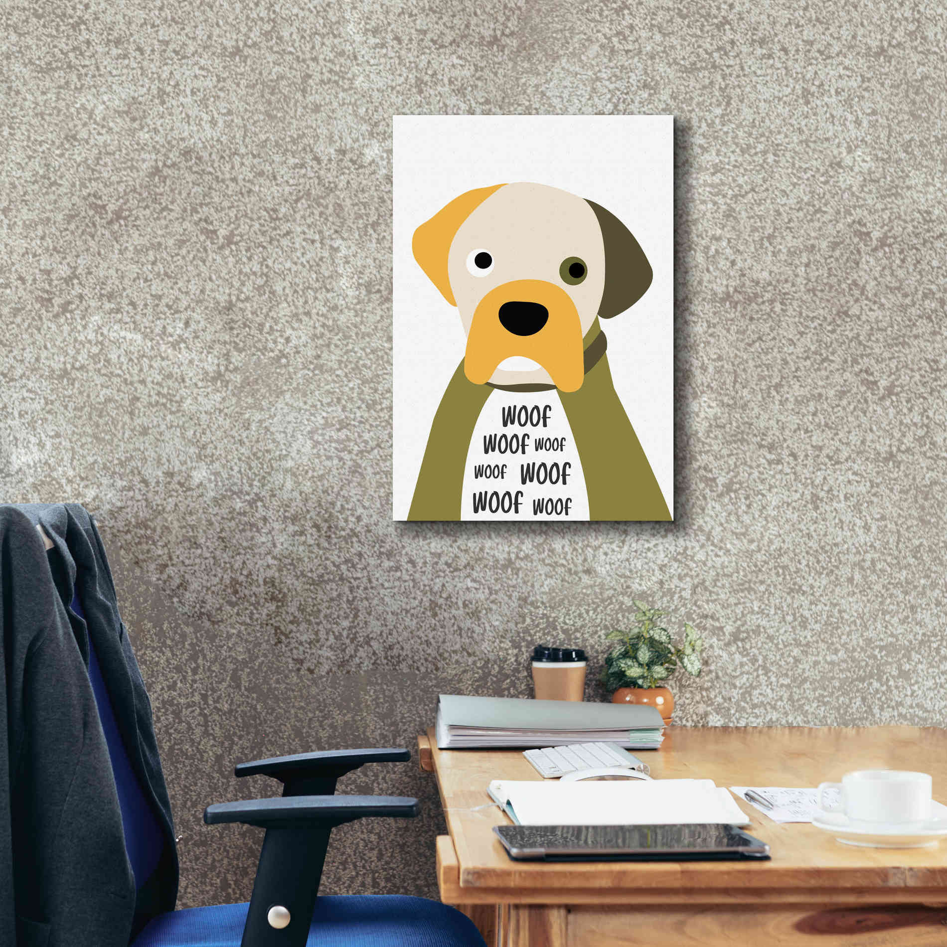 'Woof' by Ayse, Canvas Wall Art,18 x 26