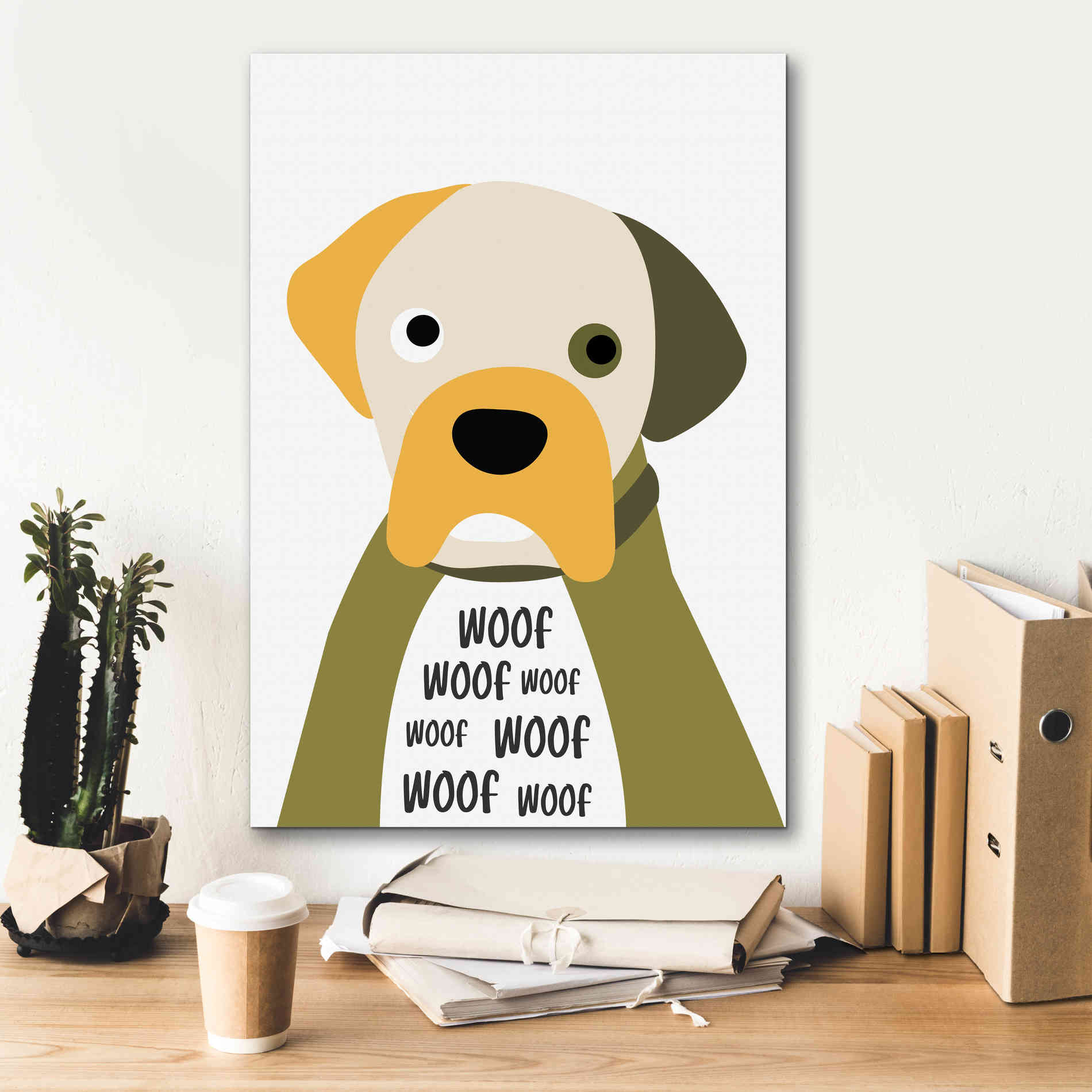 'Woof' by Ayse, Canvas Wall Art,18 x 26
