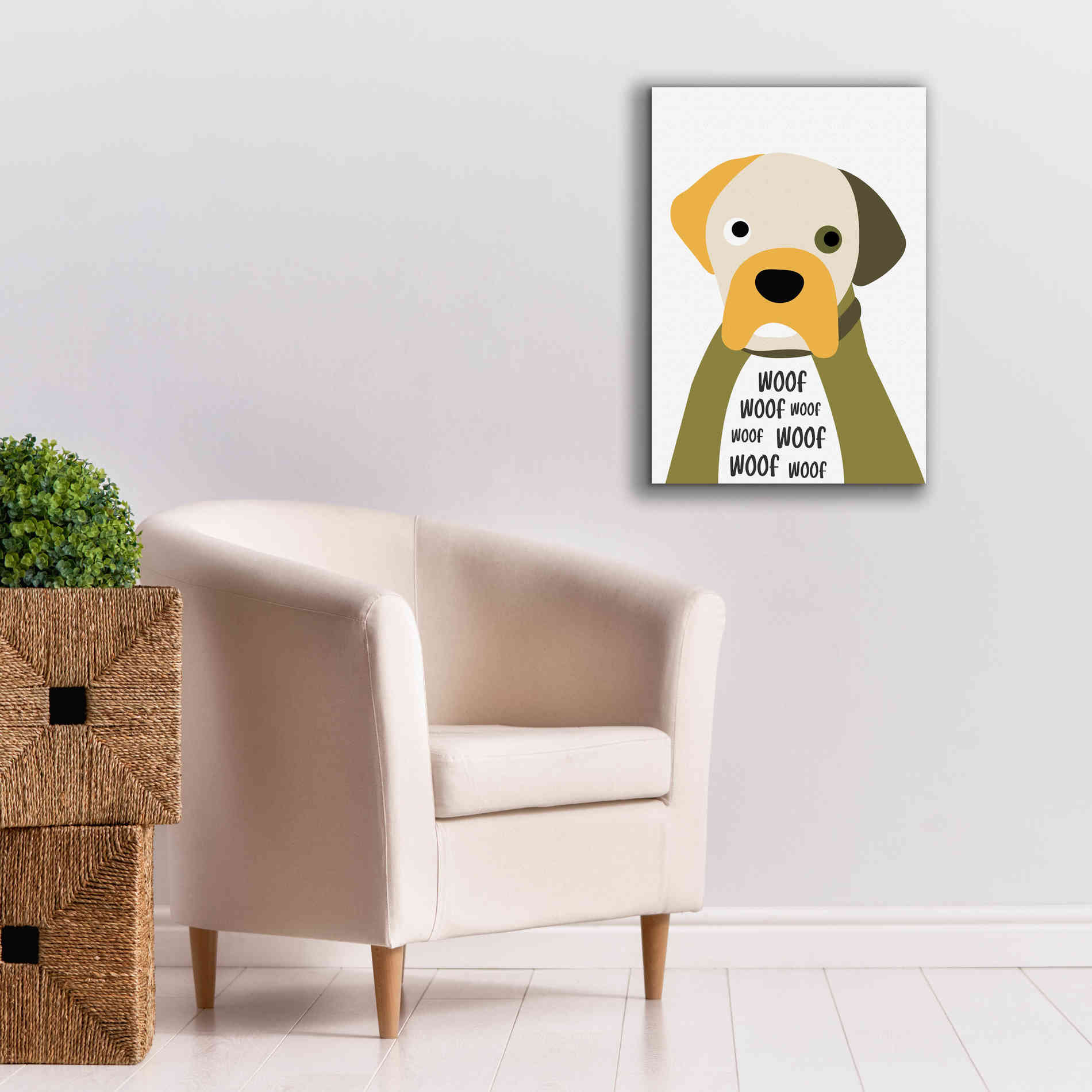 'Woof' by Ayse, Canvas Wall Art,18 x 26
