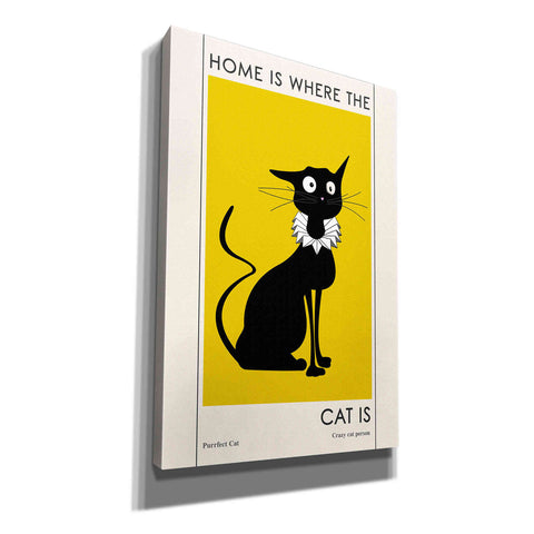 Image of 'Home Is where The Cat Is' by Ayse, Canvas Wall Art