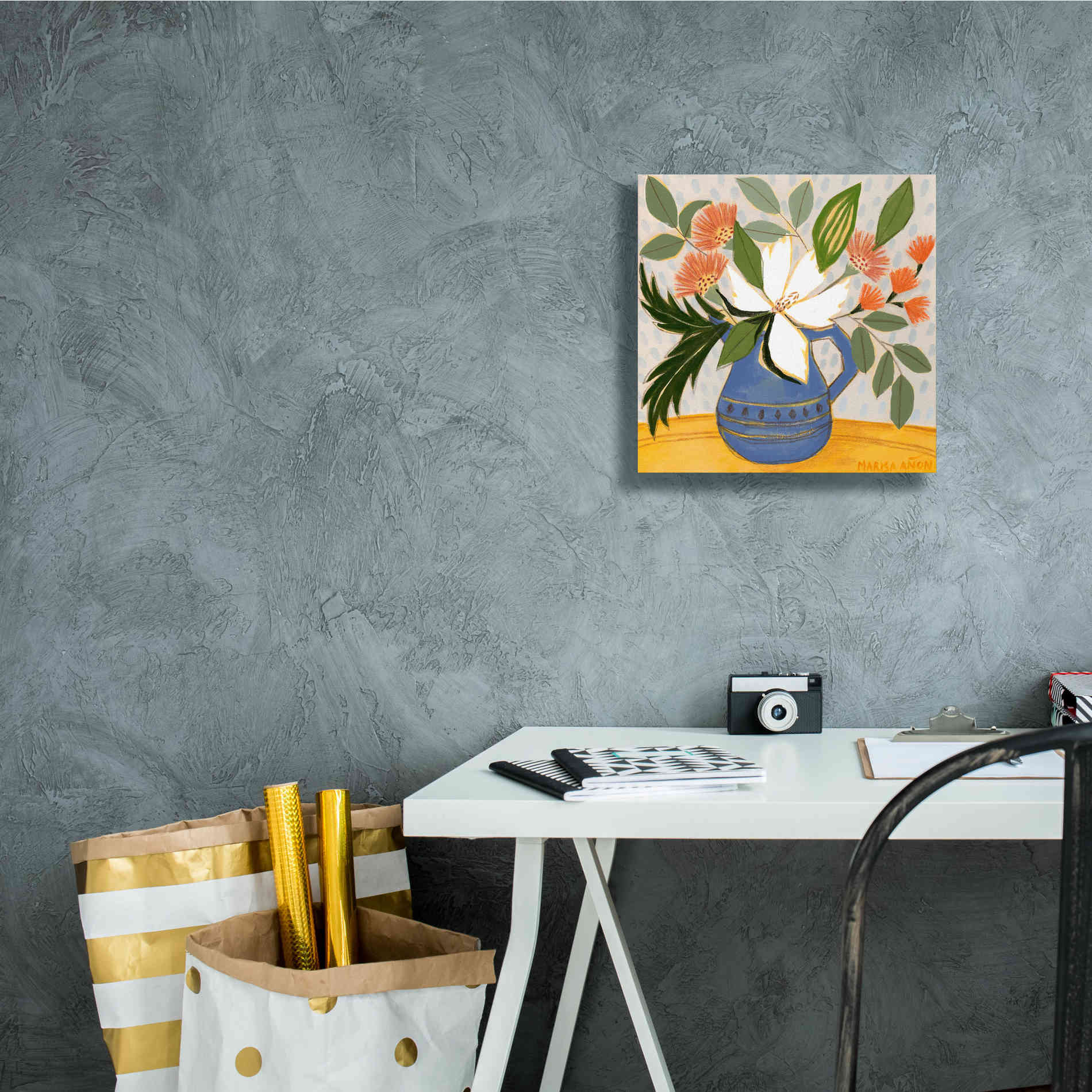 'April Florals 11' by Marisa Anon, Canvas Wall Art,12 x 12
