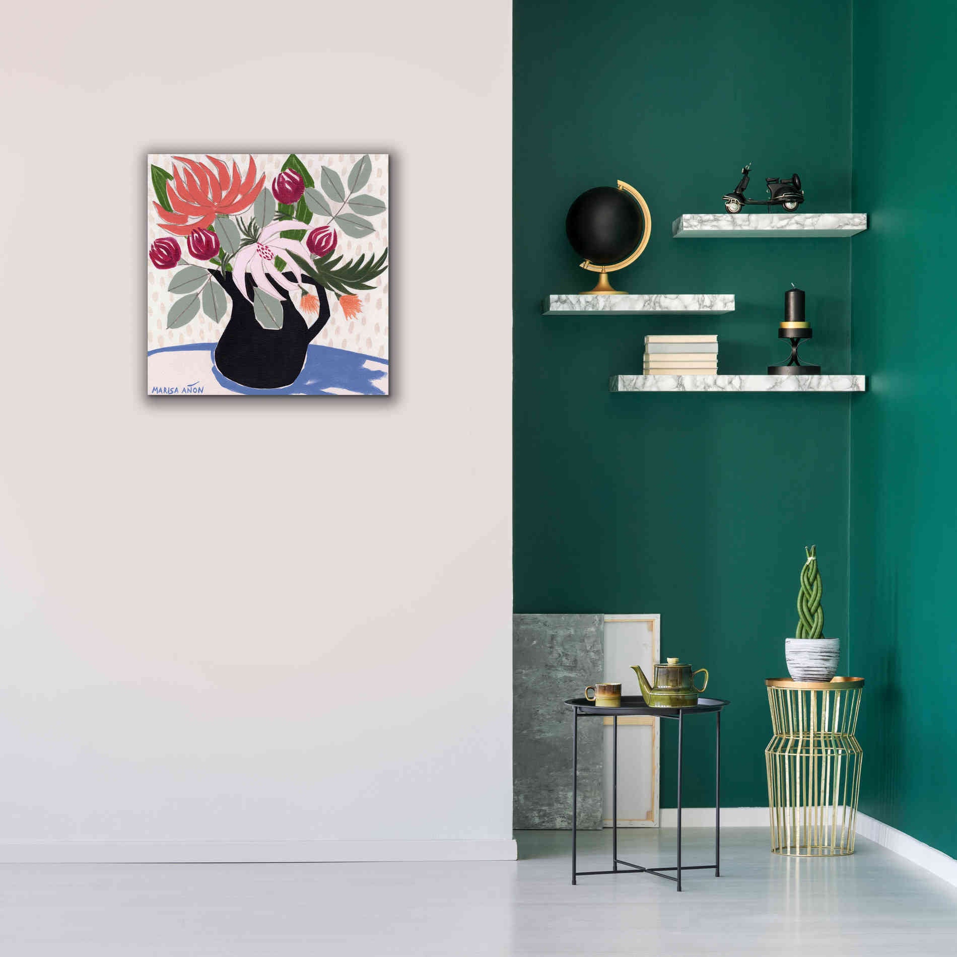 'April Florals 12' by Marisa Anon, Canvas Wall Art,26 x 26