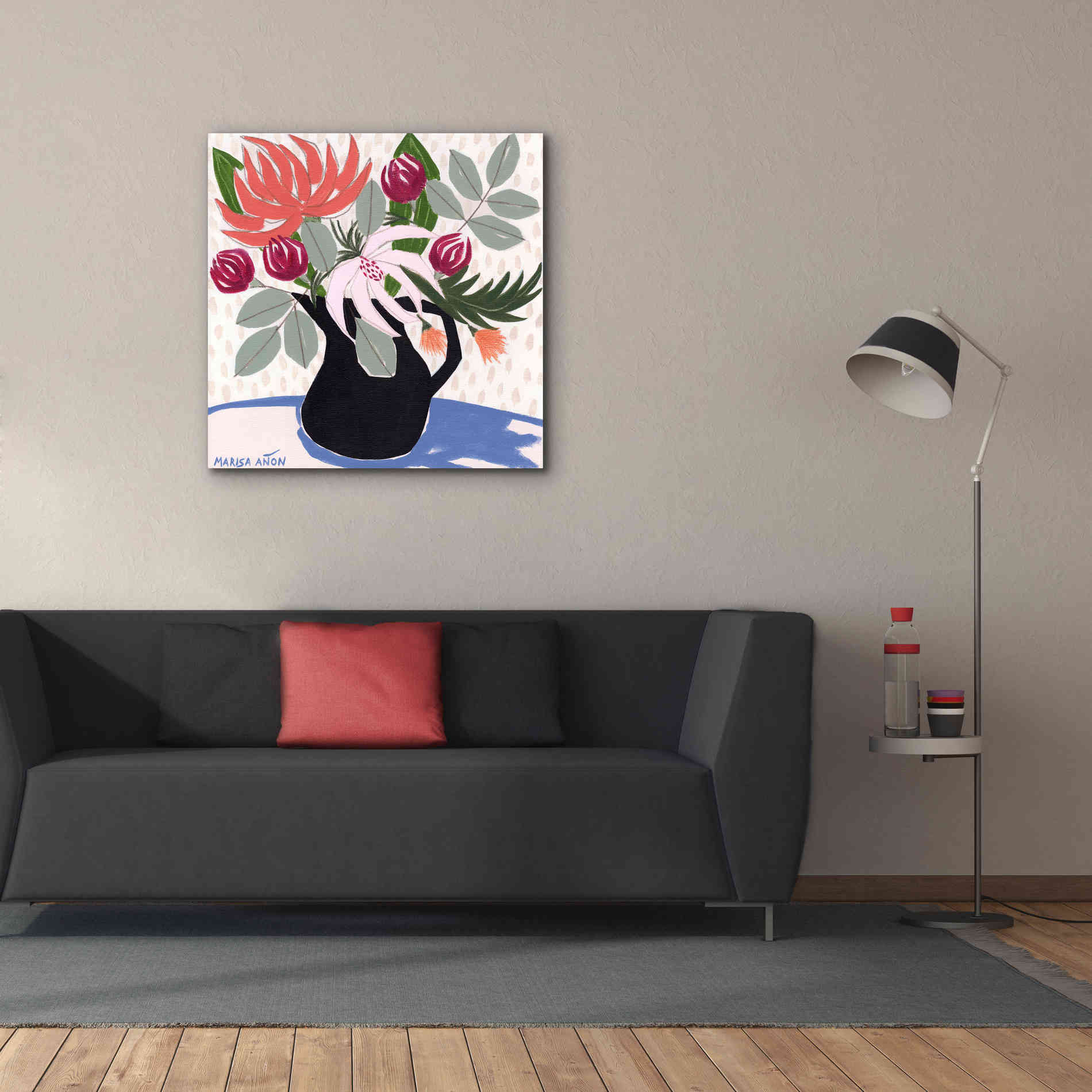 'April Florals 12' by Marisa Anon, Canvas Wall Art,37 x 37