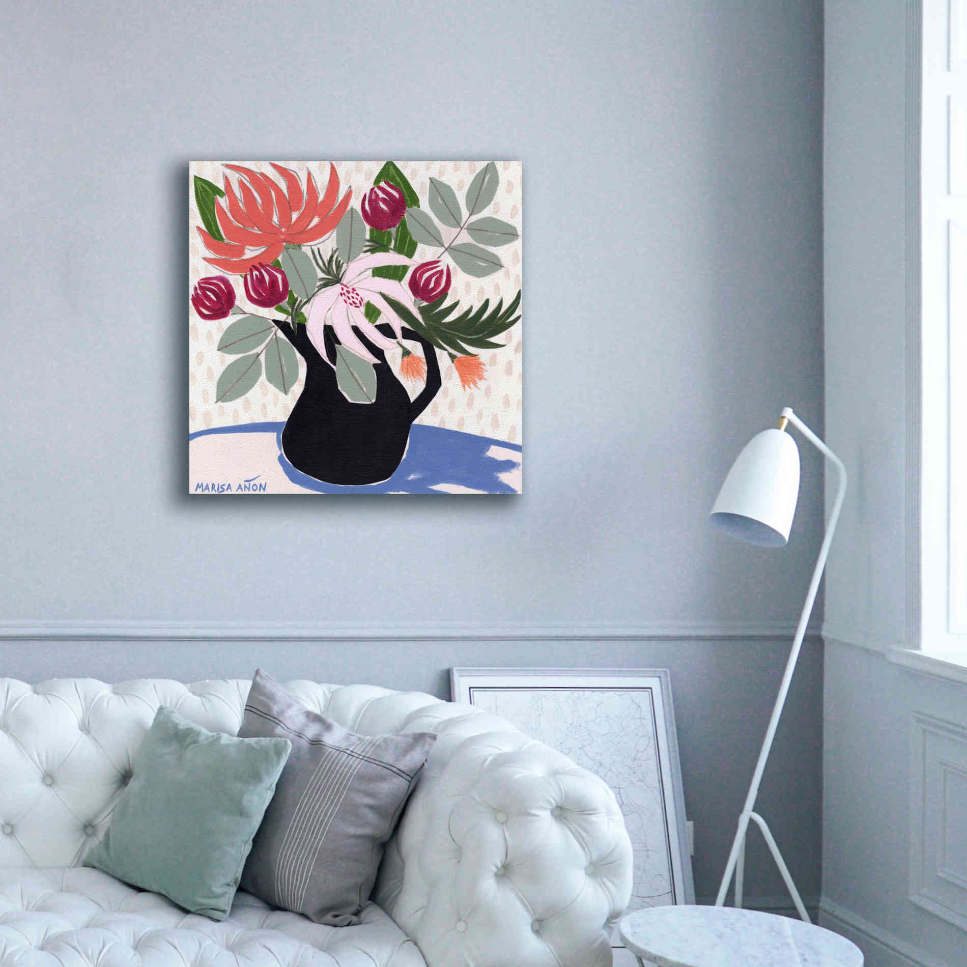 'April Florals 12' by Marisa Anon, Canvas Wall Art,37 x 37