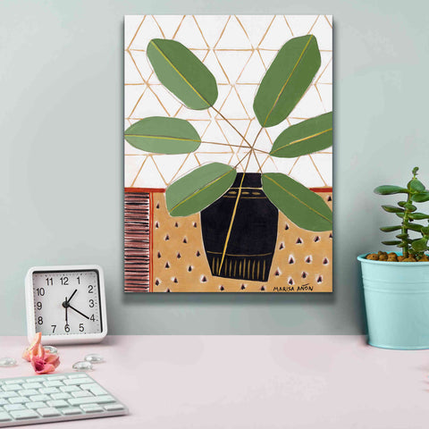 Image of 'Gold Tablecloth 4' by Marisa Anon, Canvas Wall Art,12 x 16