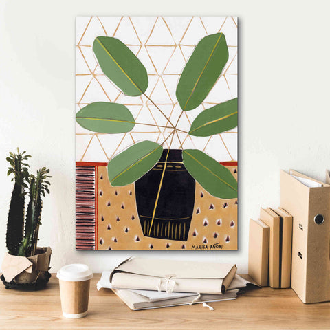 Image of 'Gold Tablecloth 4' by Marisa Anon, Canvas Wall Art,18 x 26