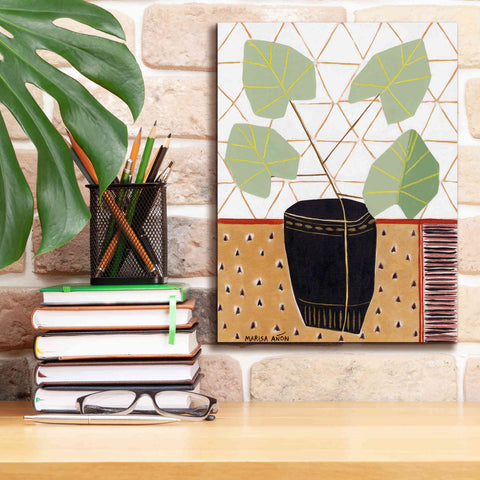 Image of 'Gold Tablecloth 5' by Marisa Anon, Canvas Wall Art,12 x 16