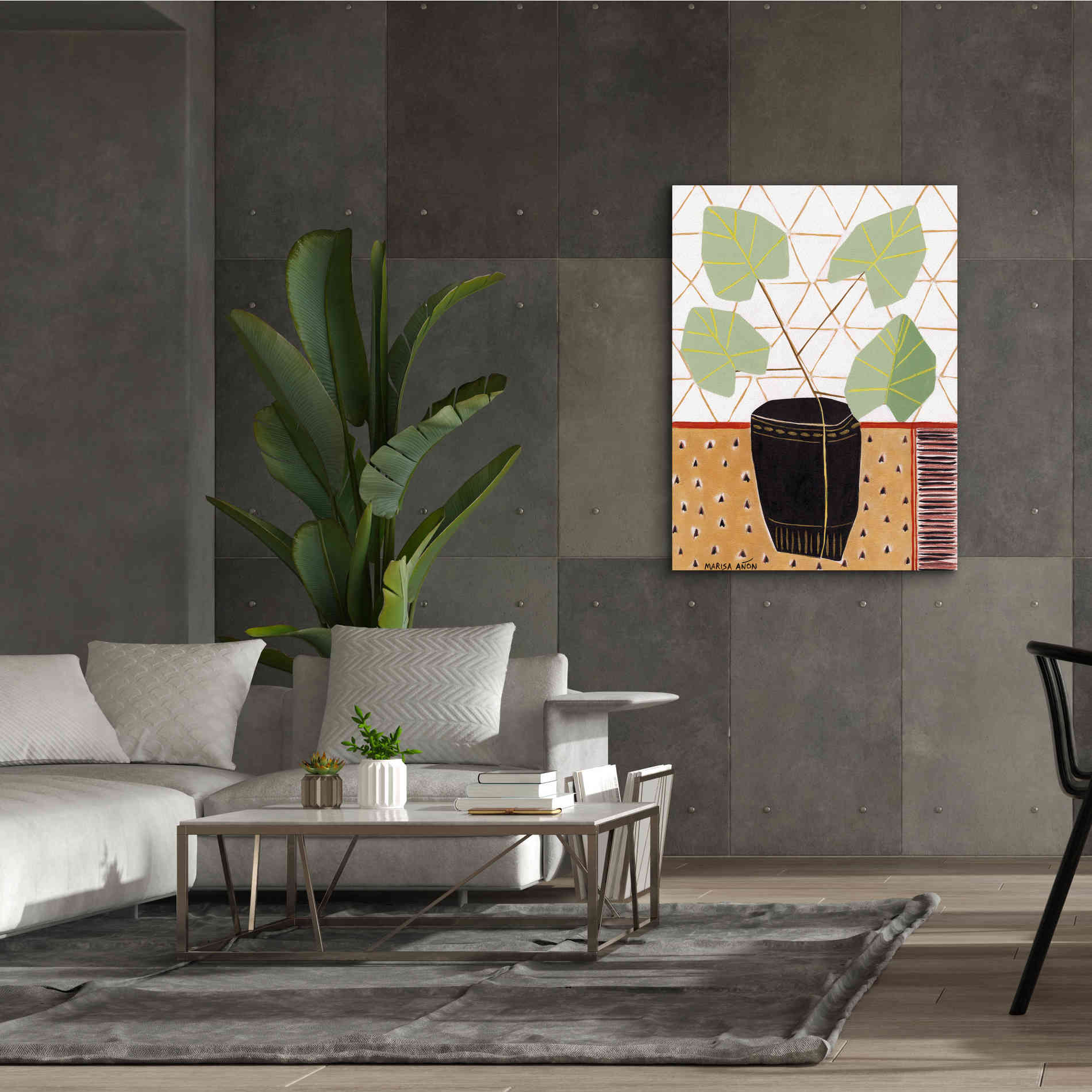 'Gold Tablecloth 5' by Marisa Anon, Canvas Wall Art,40 x 54