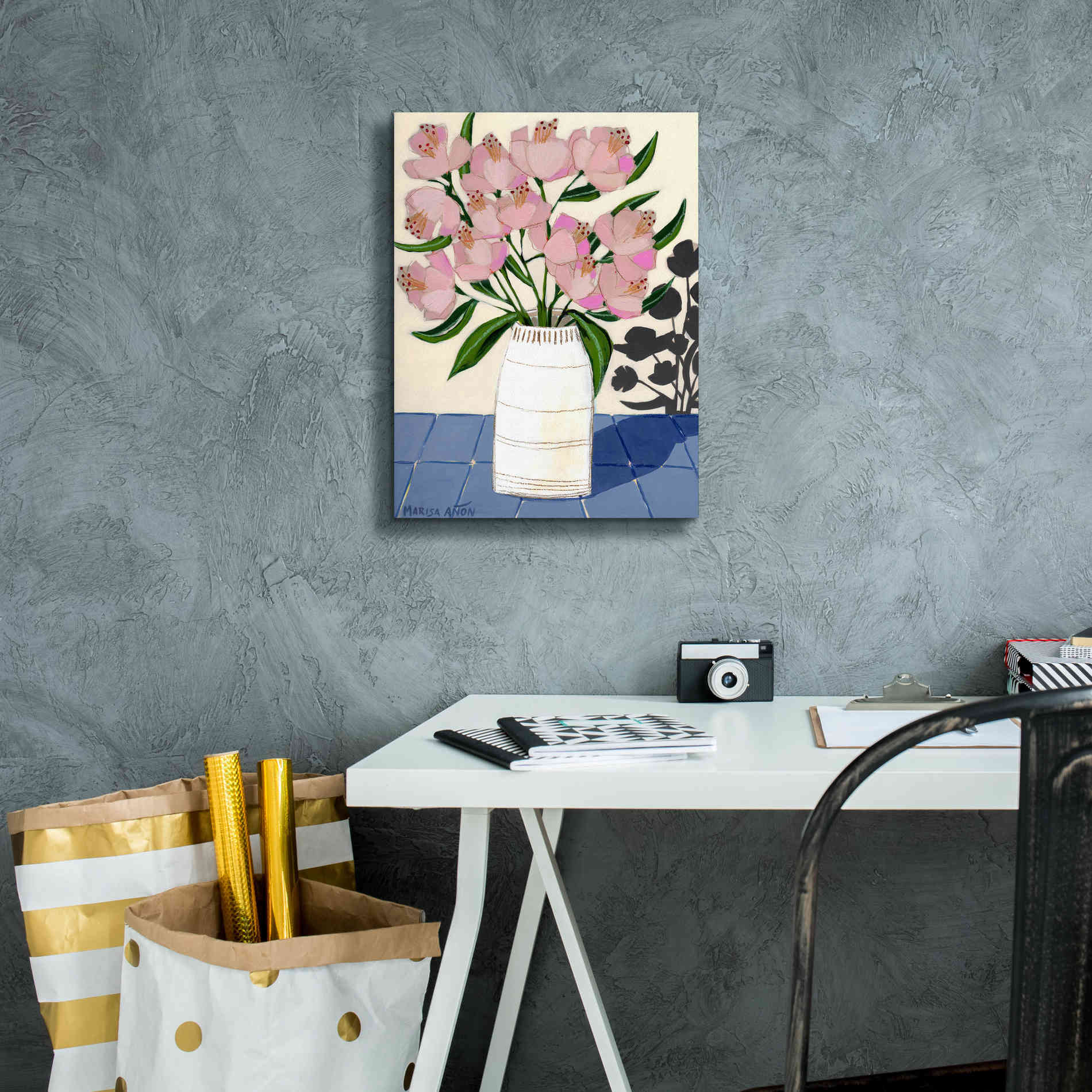'Spring Florals 5' by Marisa Anon, Canvas Wall Art,12 x 16