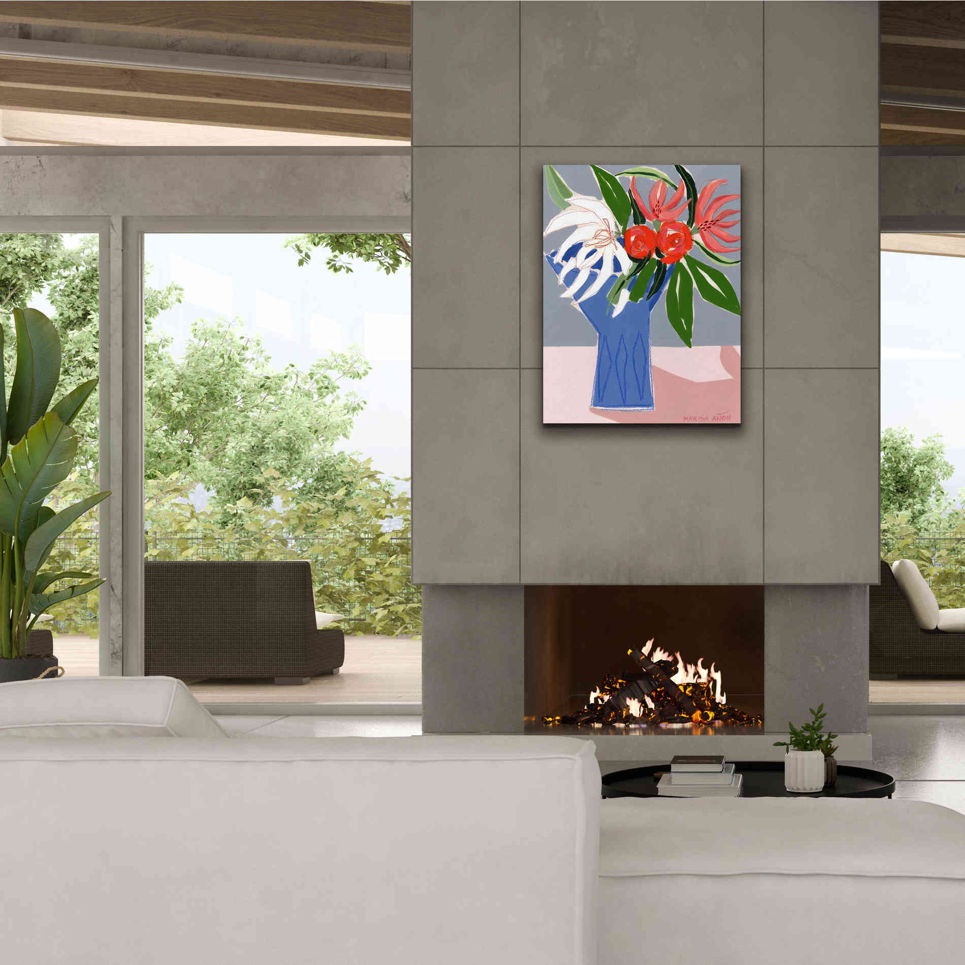 'Spring Florals 10' by Marisa Anon, Canvas Wall Art,26 x 34