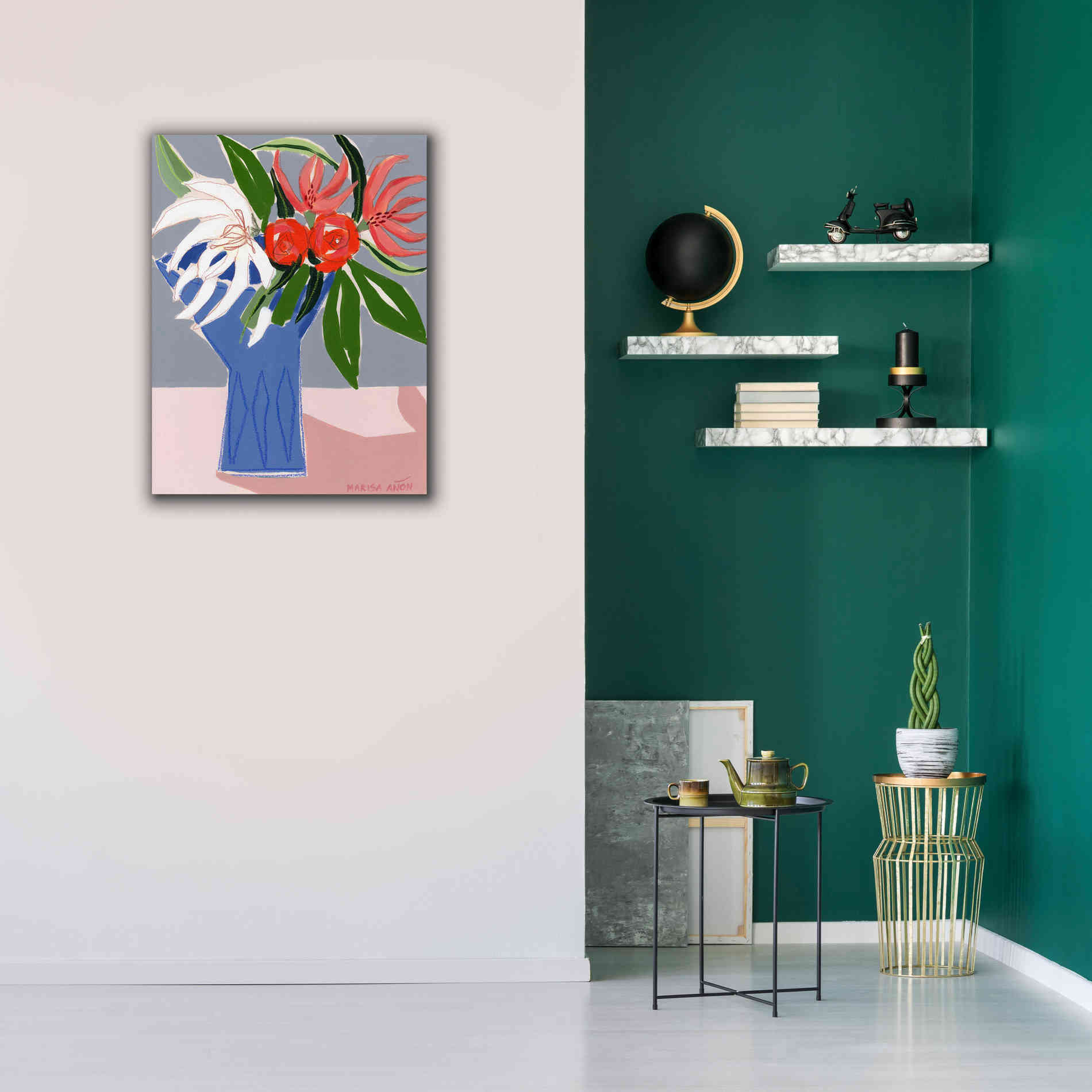'Spring Florals 10' by Marisa Anon, Canvas Wall Art,26 x 34