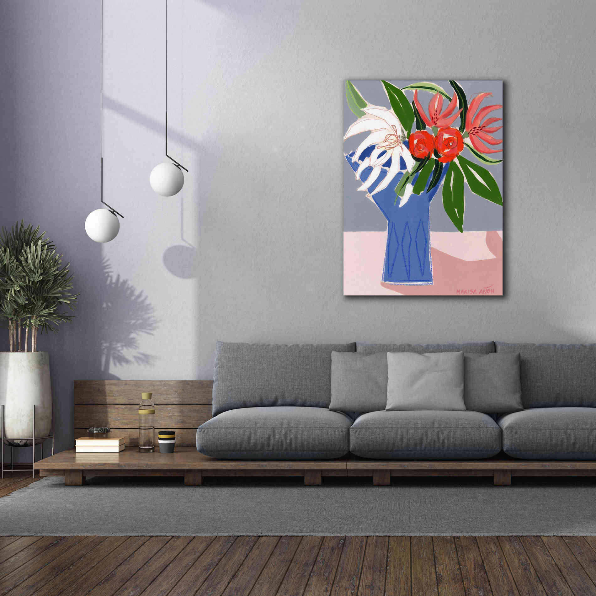 'Spring Florals 10' by Marisa Anon, Canvas Wall Art,40 x 54