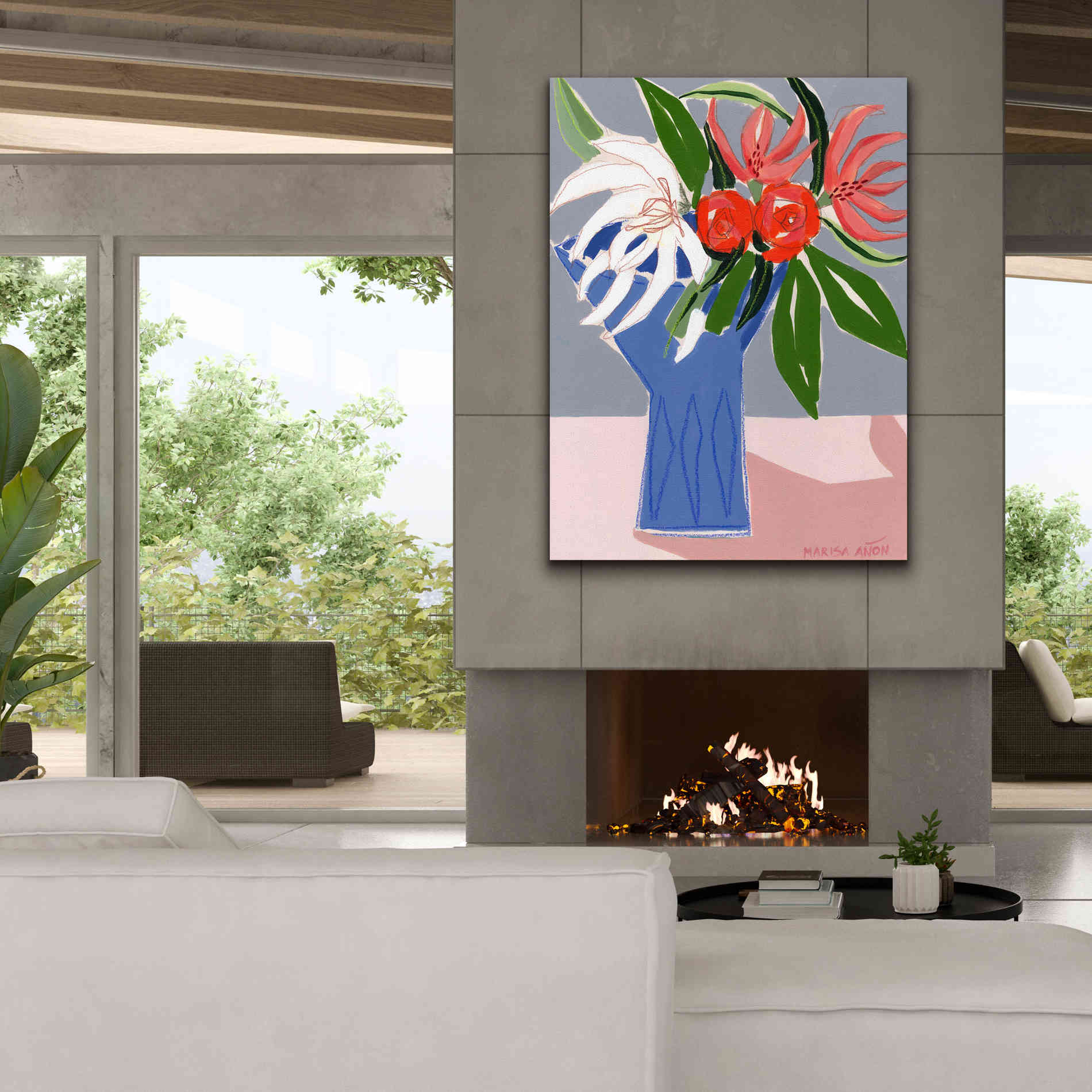 'Spring Florals 10' by Marisa Anon, Canvas Wall Art,40 x 54