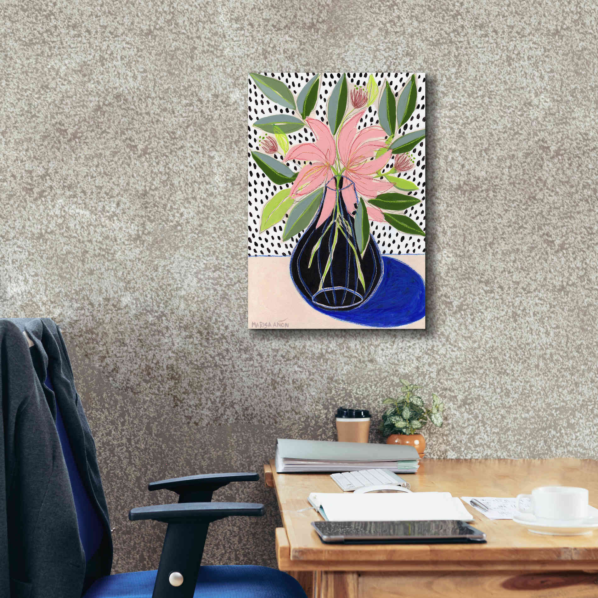 'Spring Florals 7' by Marisa Anon, Canvas Wall Art,18 x 26