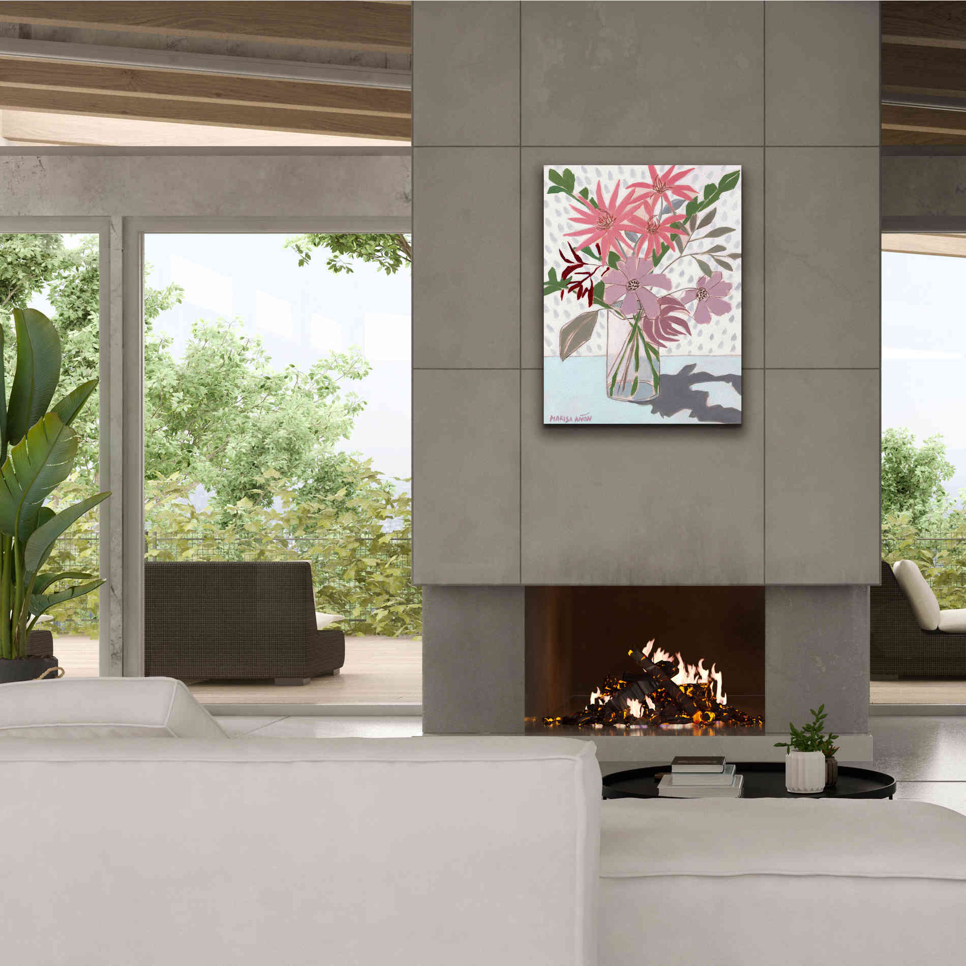 'Summer Flowers' by Marisa Anon, Canvas Wall Art,26 x 34